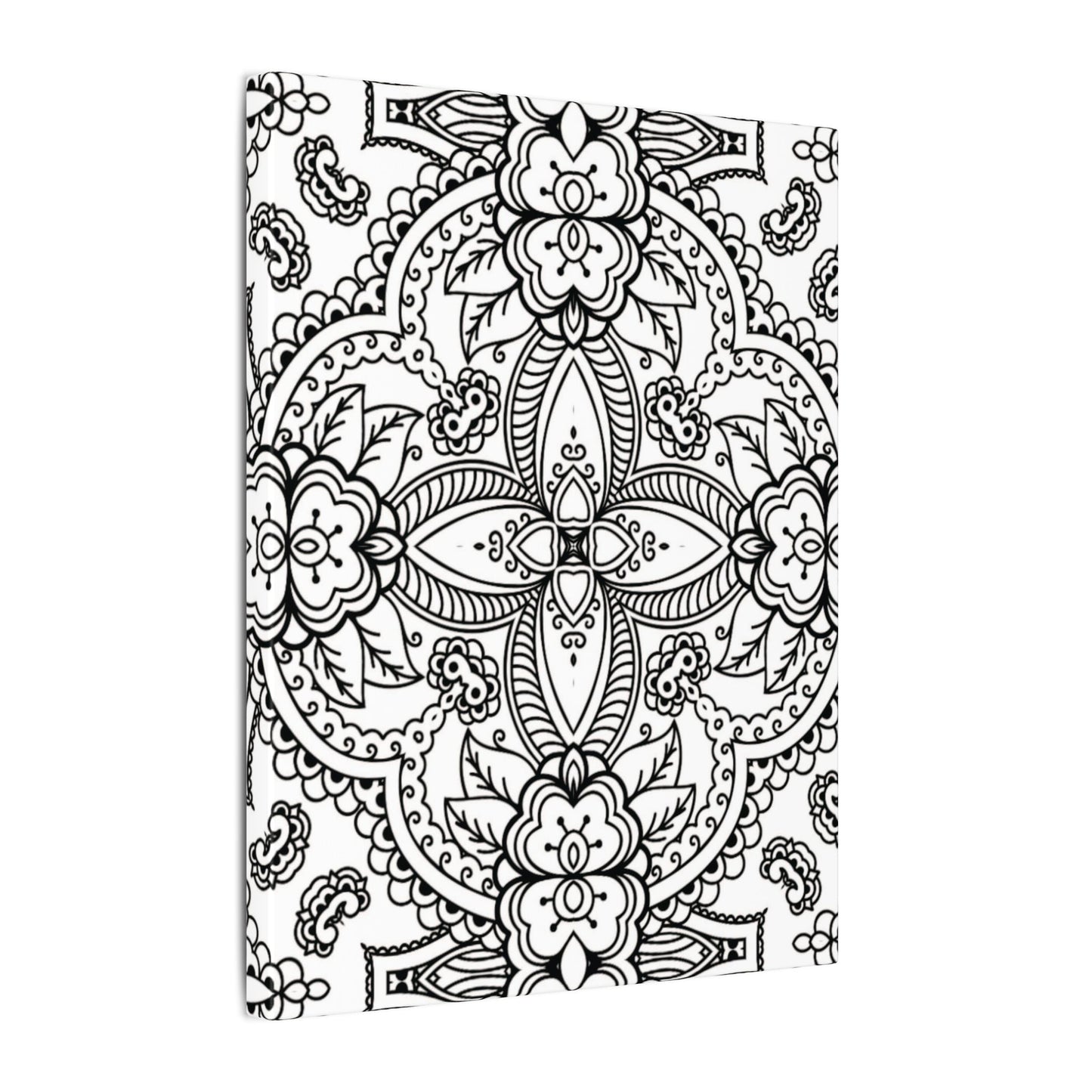 Paint-Your-Own Mandala Canvas Design #42, Stretched, 0.75" (Multi-Size)