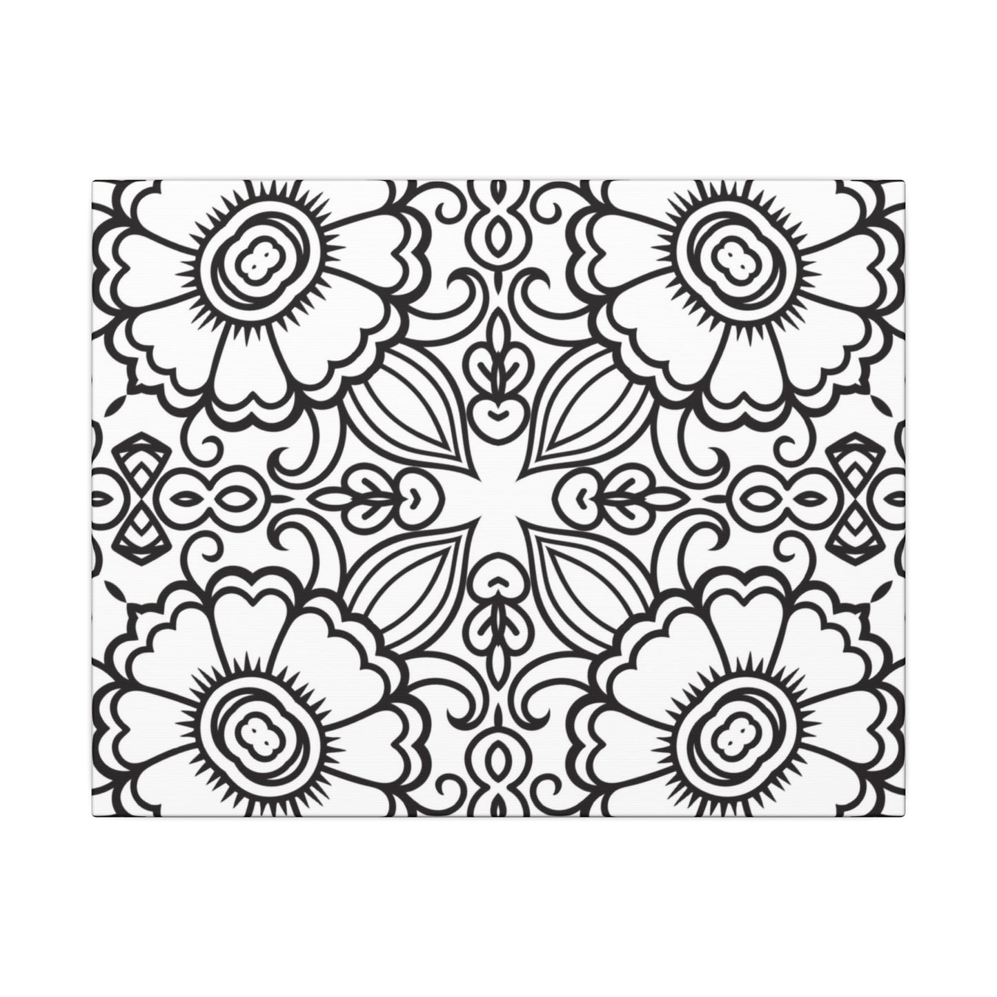 Paint-Your-Own Mandala Canvas Design #29, Stretched, 0.75" (Multi-Size)