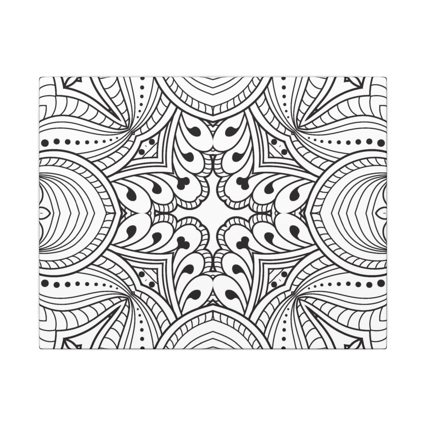 Paint-Your-Own Mandala Canvas Design #32, Stretched, 0.75" (Multi-Size)