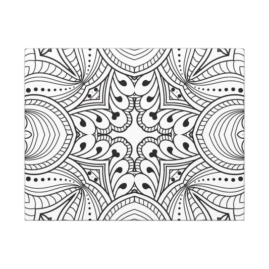 Paint-Your-Own Mandala Canvas Design #32, Stretched, 0.75" (Multi-Size)