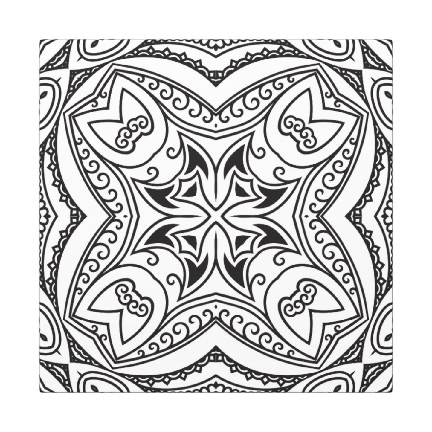 Paint-Your-Own Mandala Canvas Design #13, Stretched, 0.75" (Multi-Size)
