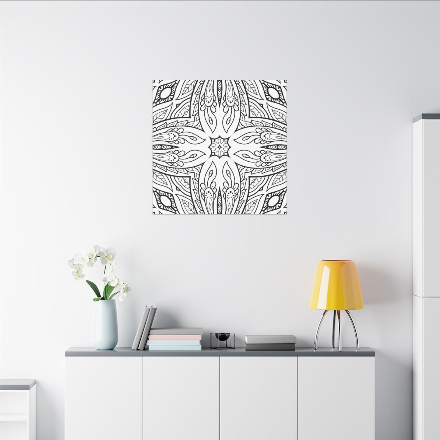 Paint-Your-Own Mandala Canvas Design #10, Stretched, 0.75" (Multi-Size)