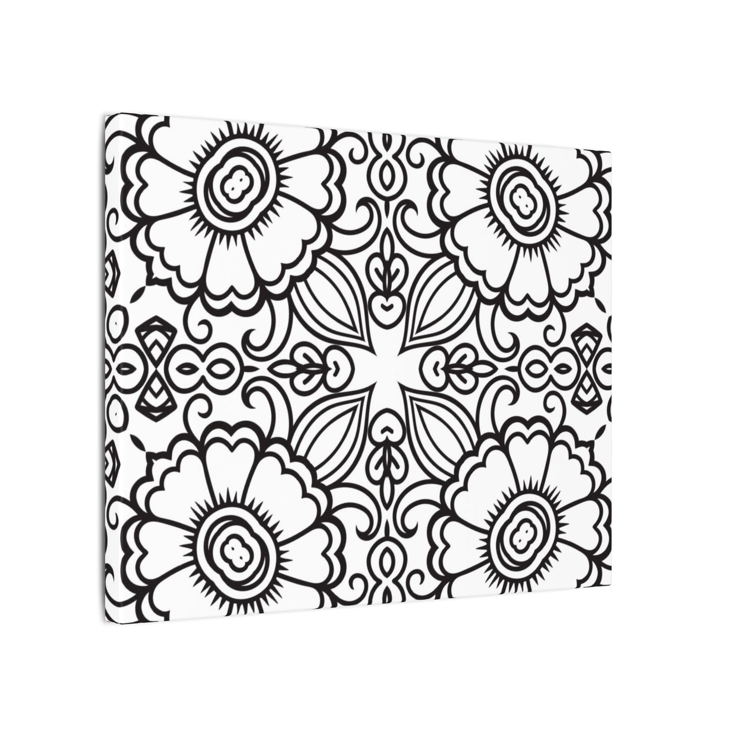 Paint-Your-Own Mandala Canvas Design #29, Stretched, 0.75" (Multi-Size)