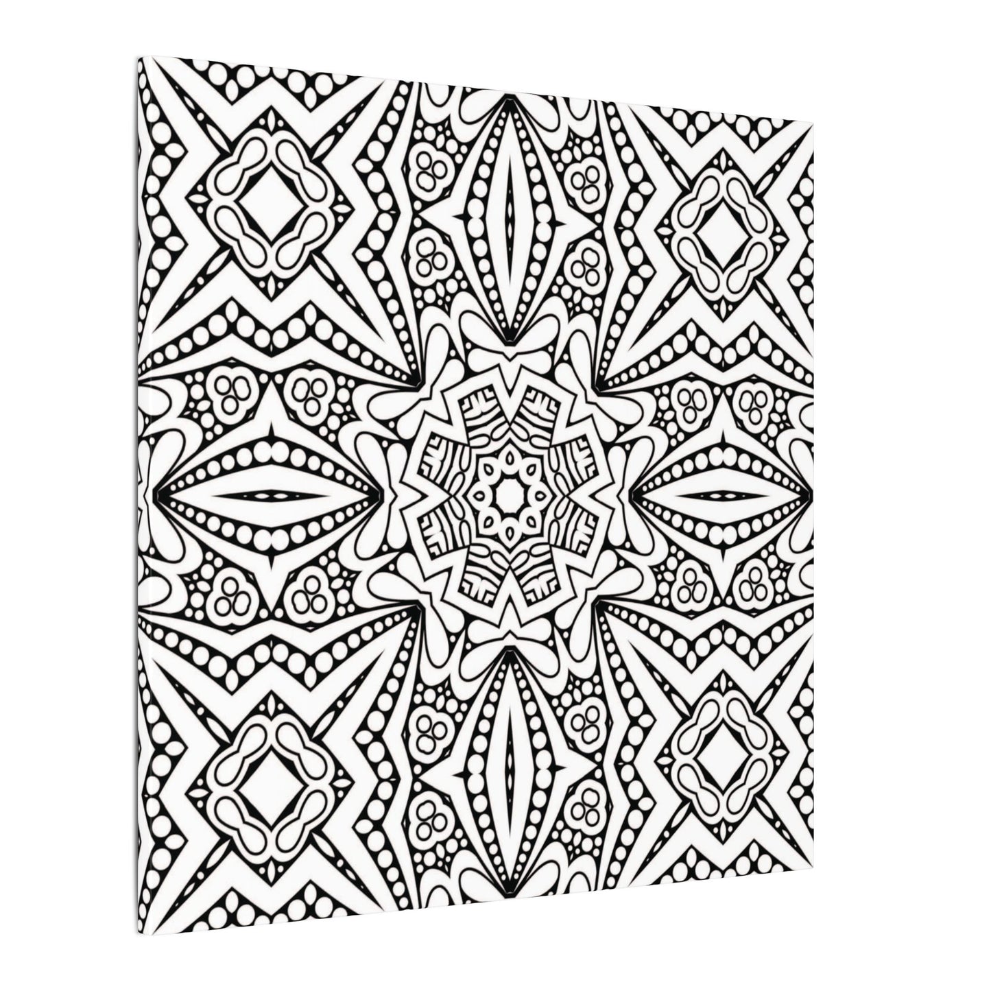 Paint-Your-Own Mandala Canvas Design #40, Stretched, 0.75" (Multi-Size)