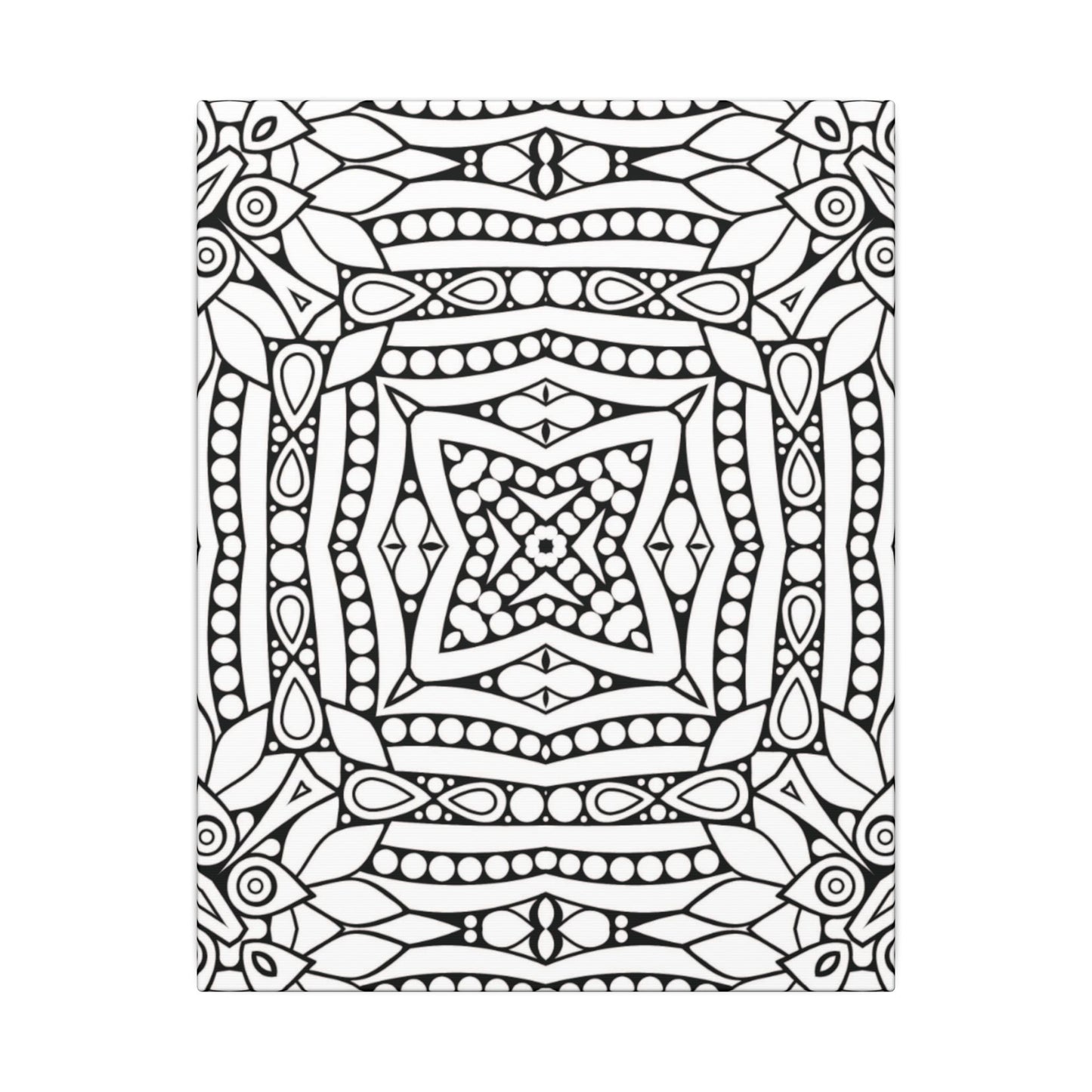 Paint-Your-Own Mandala Canvas Design #1, Stretched, 0.75" (Multi-Size)