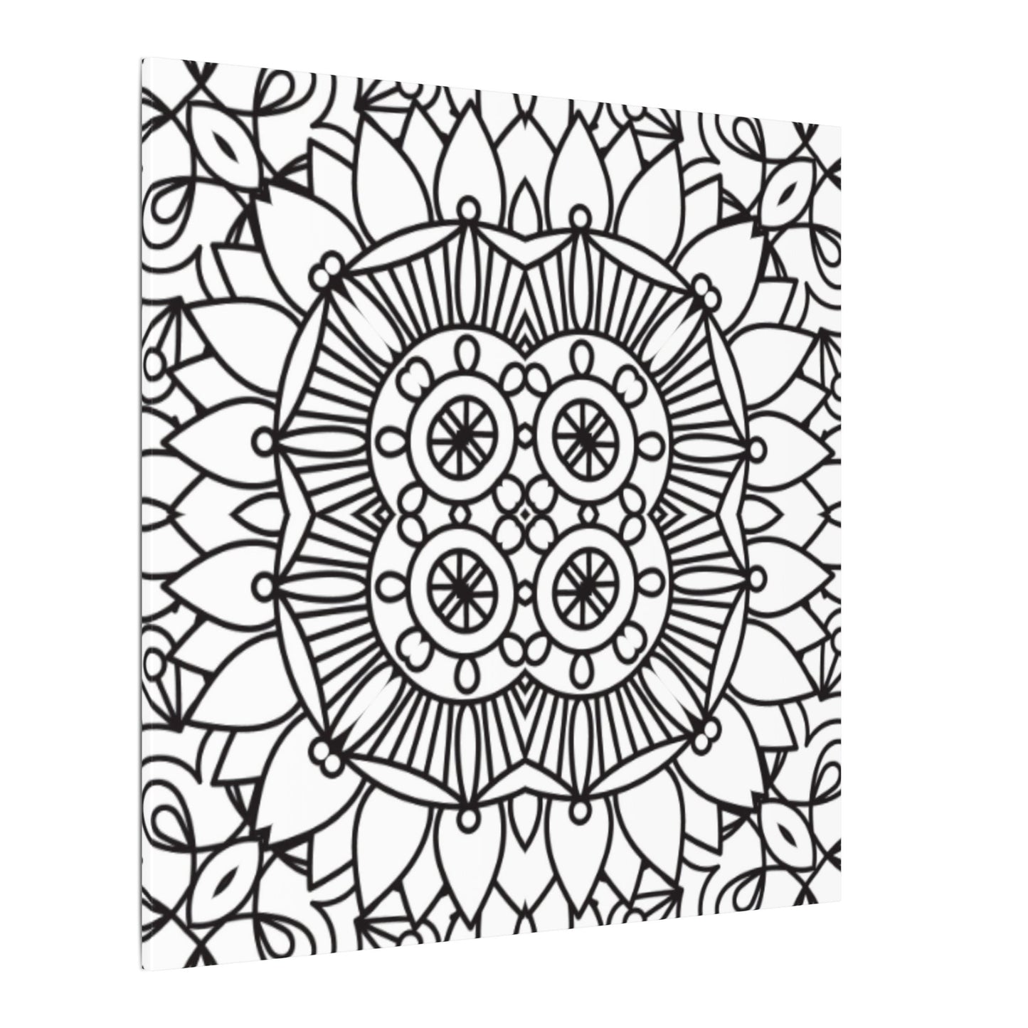 Paint-Your-Own Mandala Canvas Design #14, Stretched, 0.75" (Multi-Size)