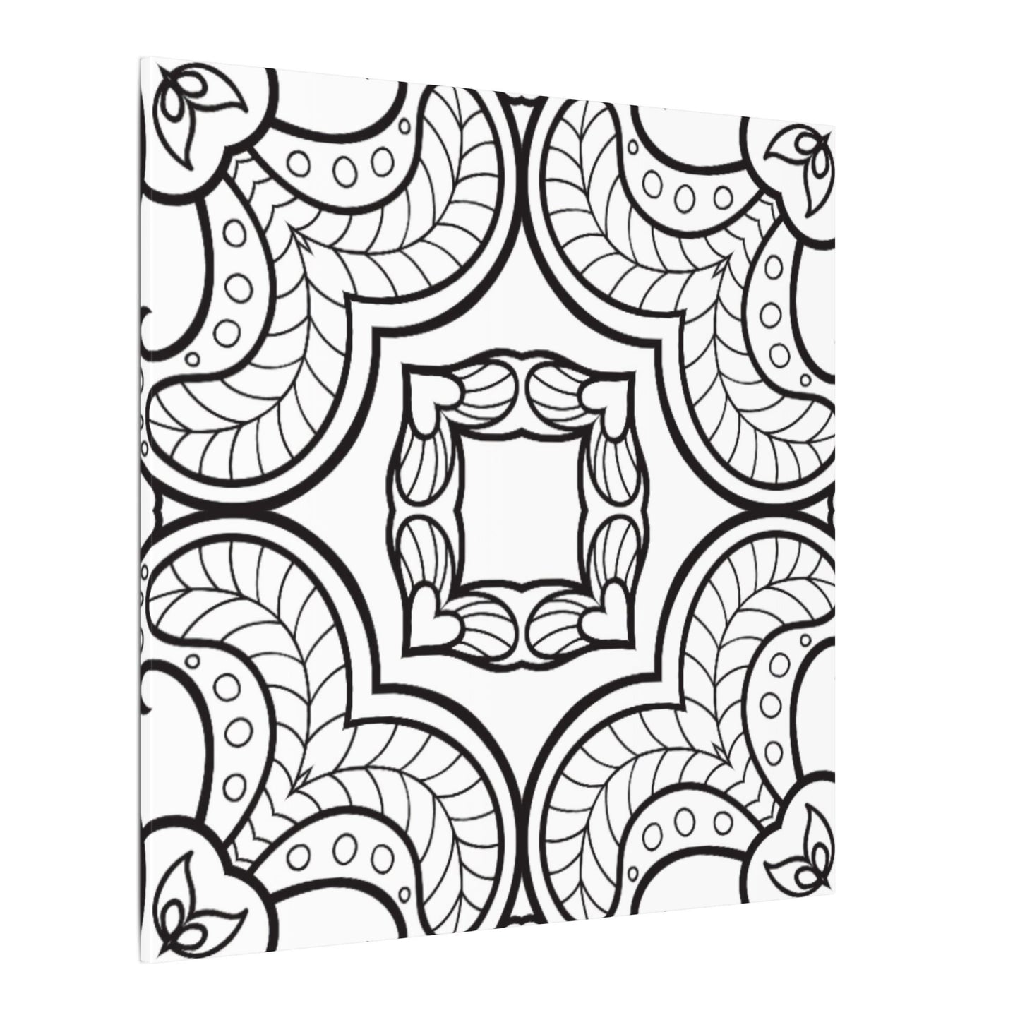 Paint-Your-Own Mandala Canvas Design #35, Stretched, 0.75" (Multi-Size)