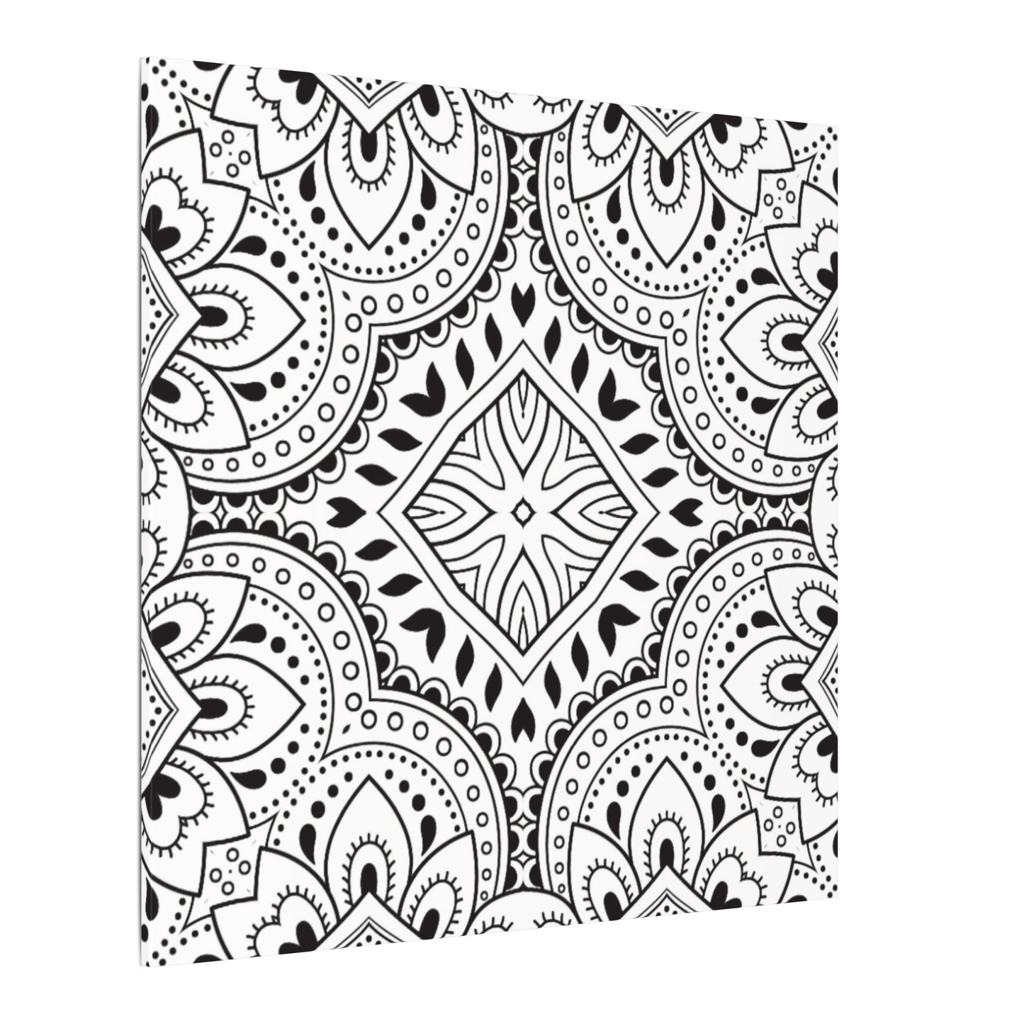 Paint-Your-Own Mandala Canvas Design #19, Stretched, 0.75" (Multi-Size)