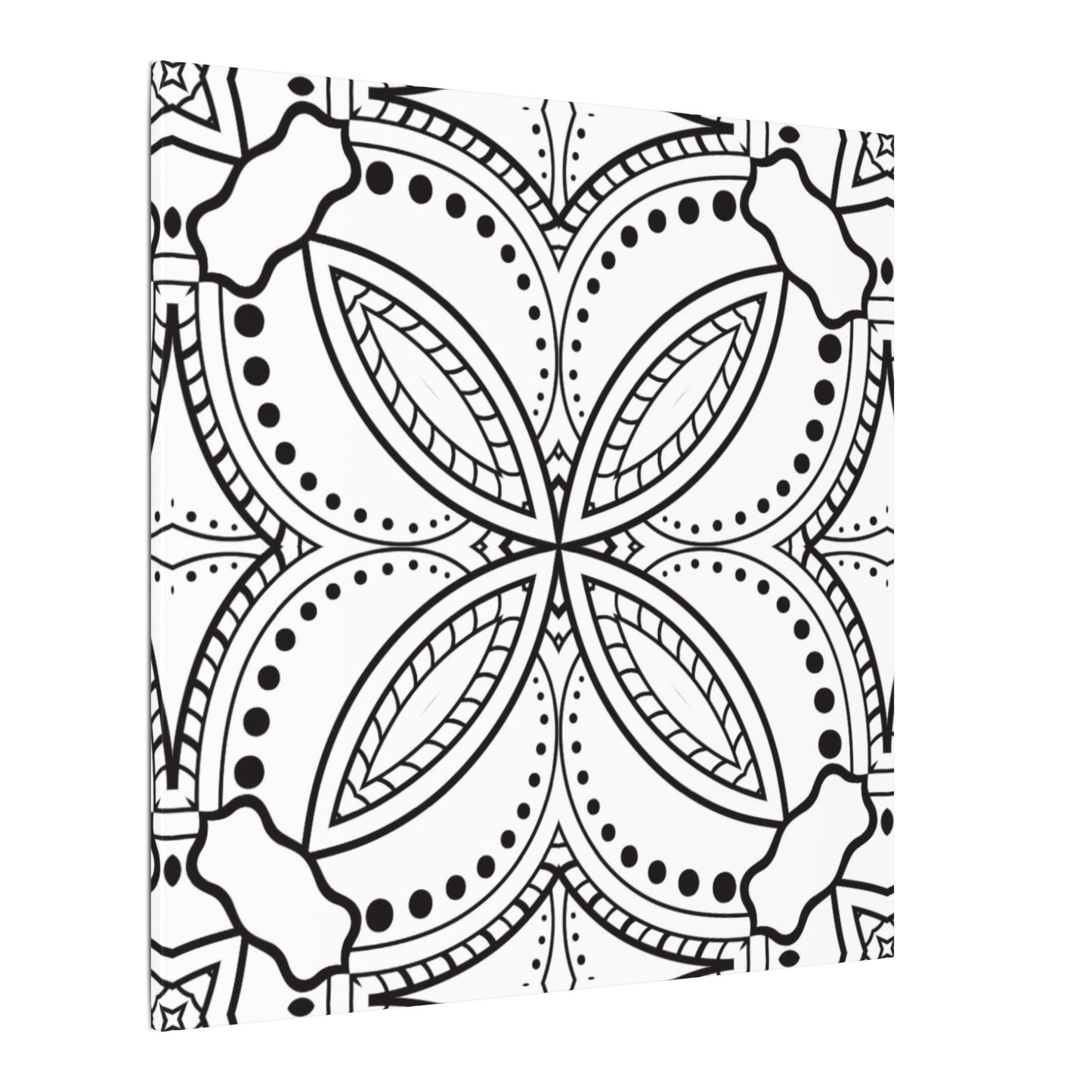 Paint-Your-Own Mandala Canvas Design #8, Stretched, 0.75" (Multi-Size)