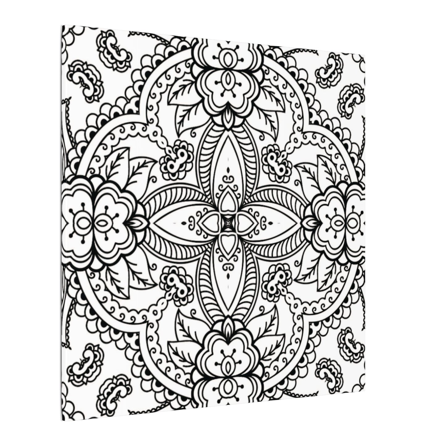 Paint-Your-Own Mandala Canvas Design #42, Stretched, 0.75" (Multi-Size)