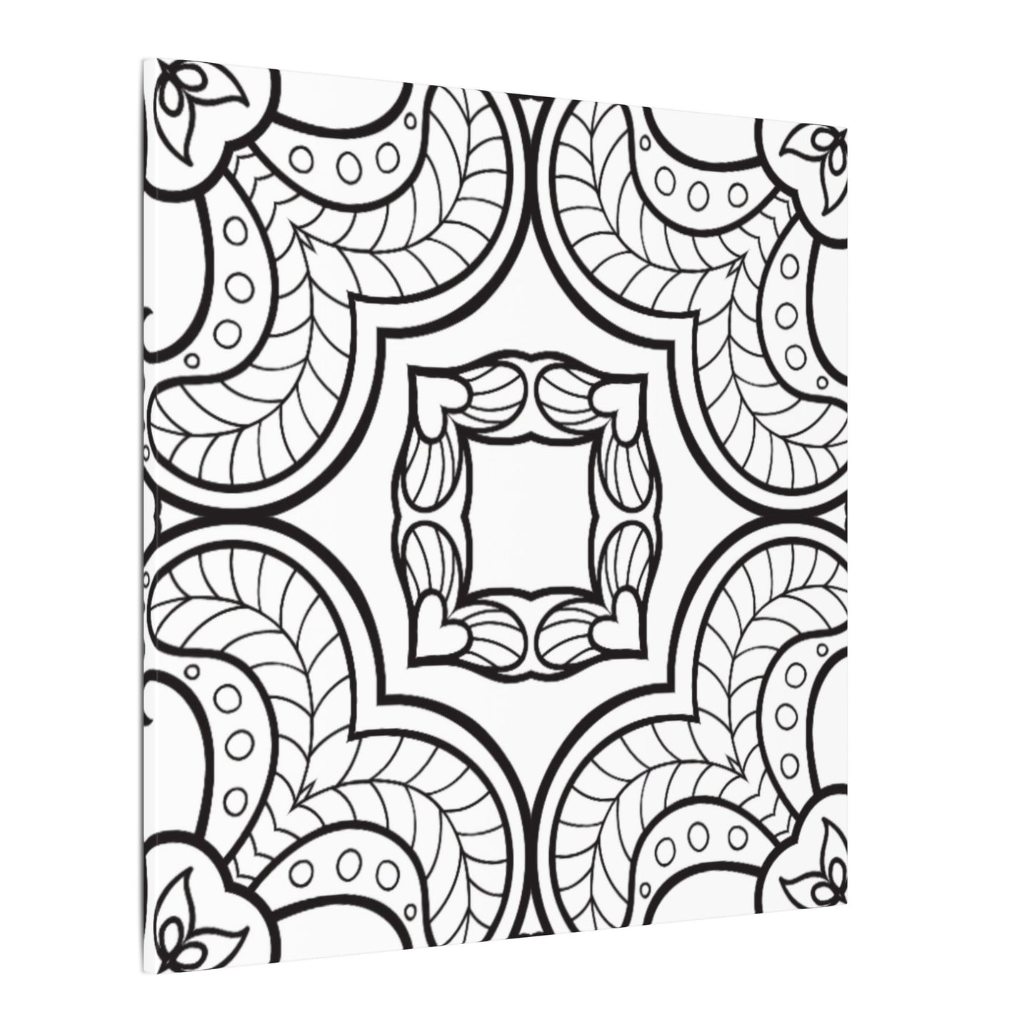 Paint-Your-Own Mandala Canvas Design #35, Stretched, 0.75" (Multi-Size)