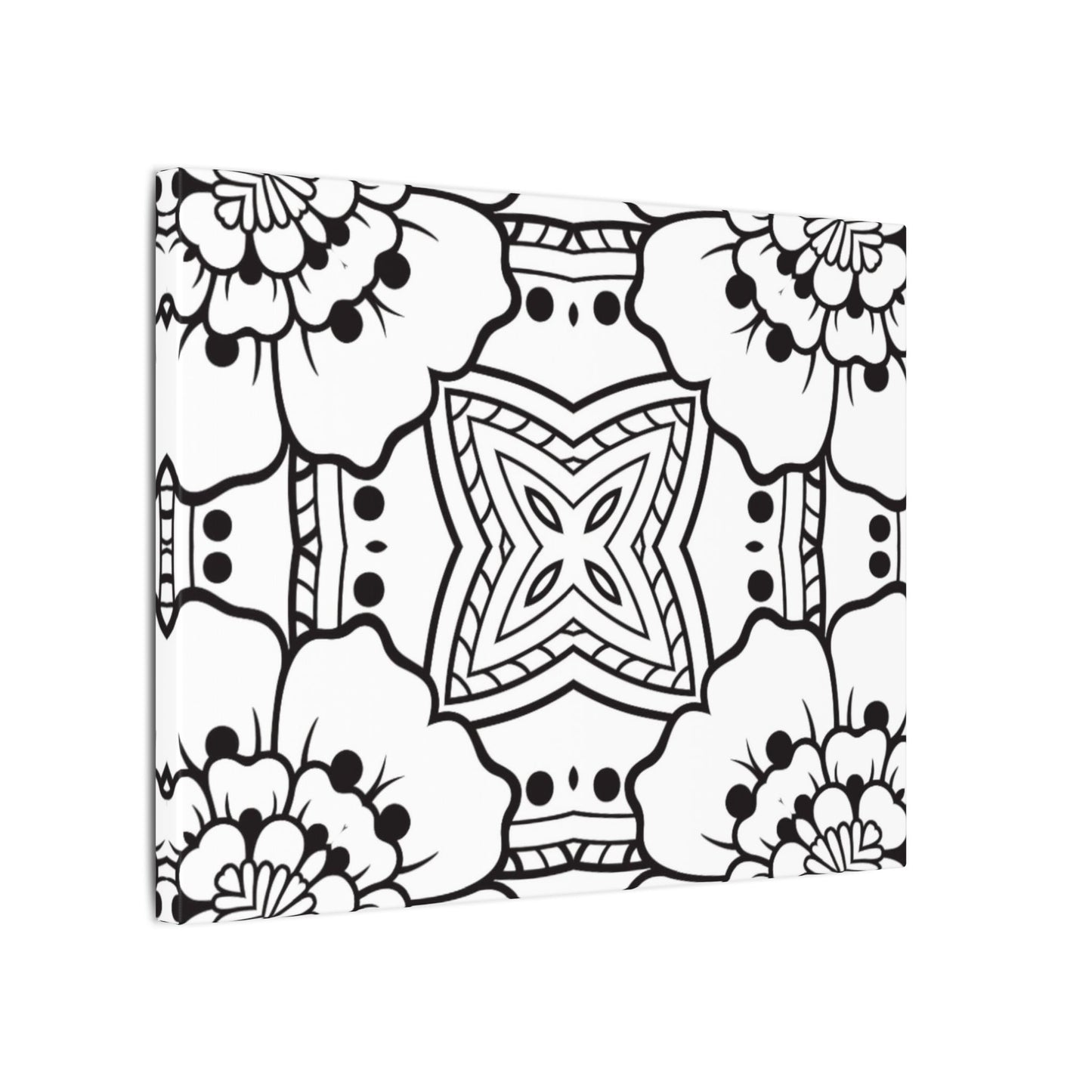 Paint-Your-Own Mandala Canvas Design #25, Stretched, 0.75" (Multi-Size)