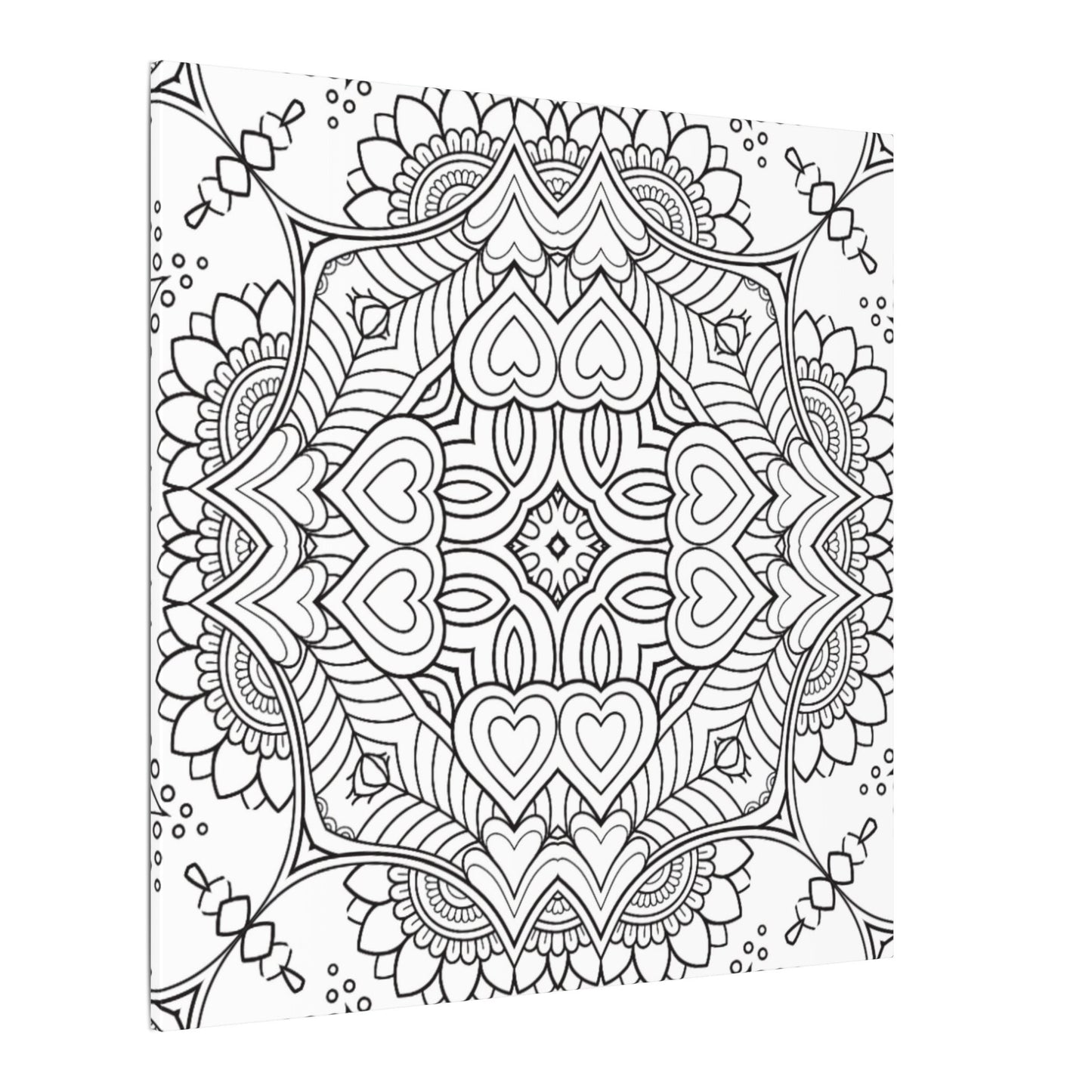 Paint-Your-Own Mandala Canvas Design #7, Stretched, 0.75" (Multi-Size)
