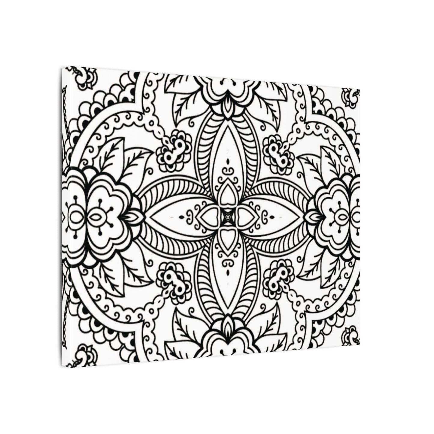 Paint-Your-Own Mandala Canvas Design #42, Stretched, 0.75" (Multi-Size)