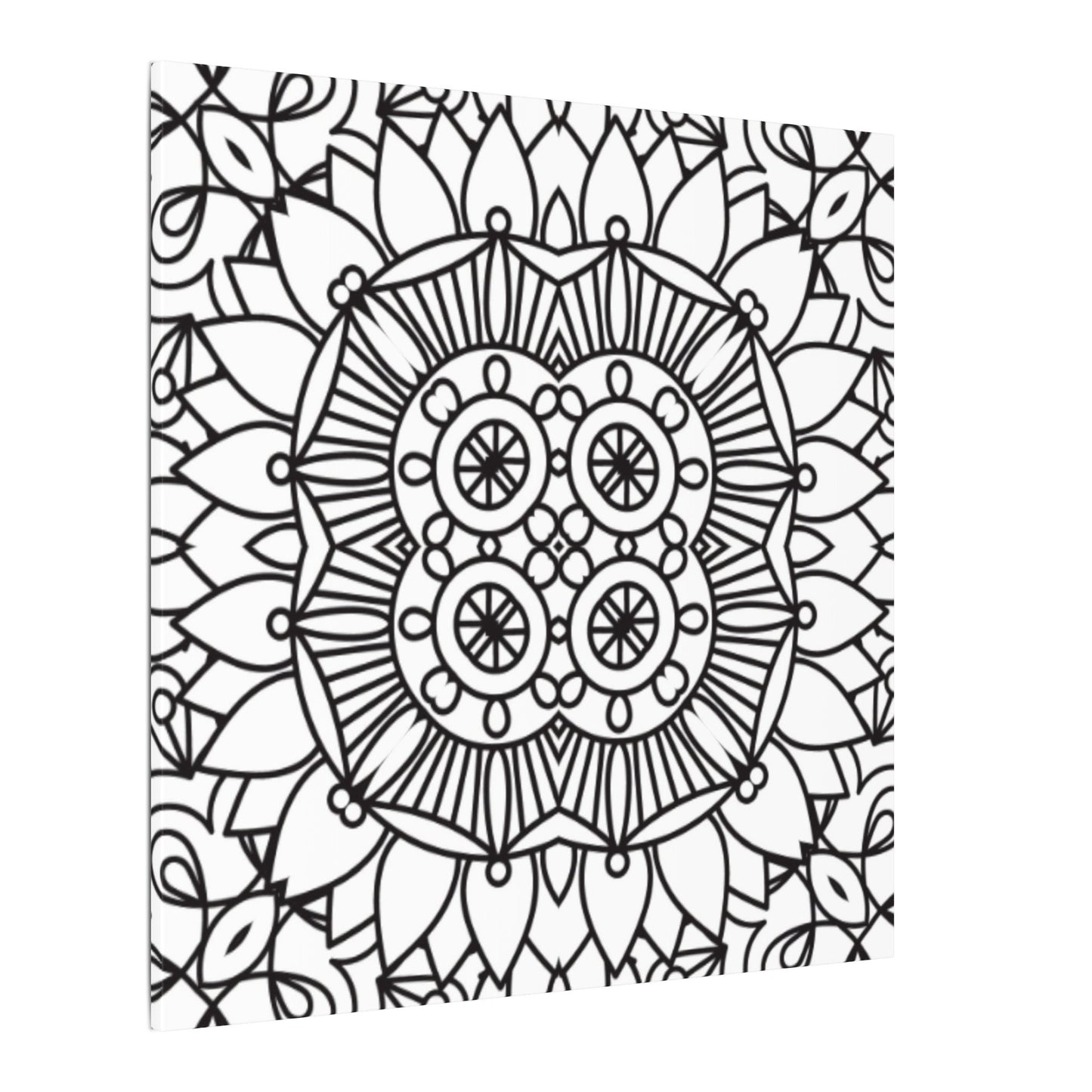 Paint-Your-Own Mandala Canvas Design #14, Stretched, 0.75" (Multi-Size)