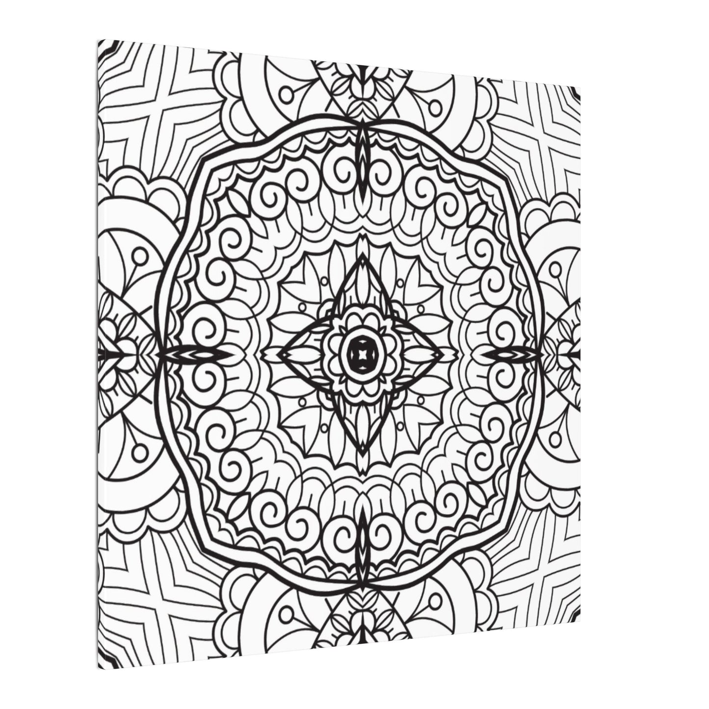 Paint-Your-Own Mandala Canvas Design #23, Stretched, 0.75" (Multi-Size)