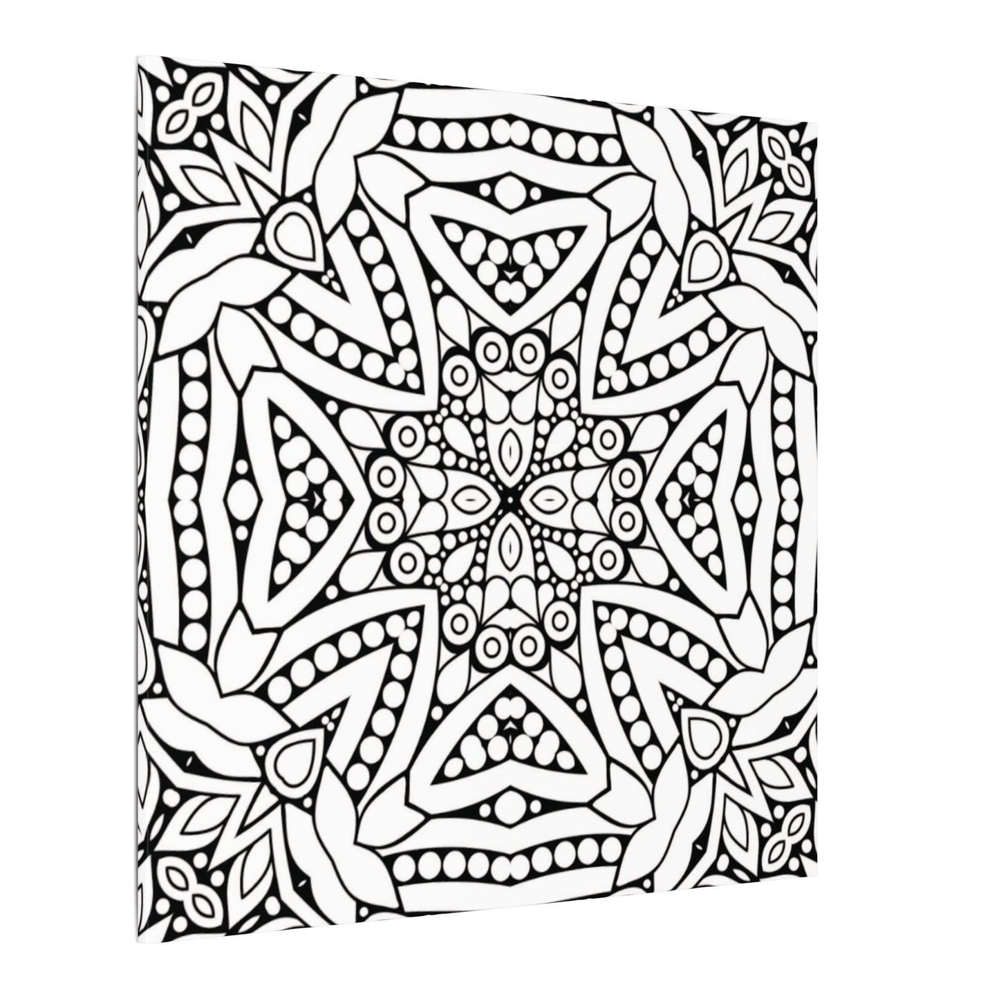 Paint-Your-Own Mandala Canvas Design #50, Stretched, 0.75" (Multi-Size)