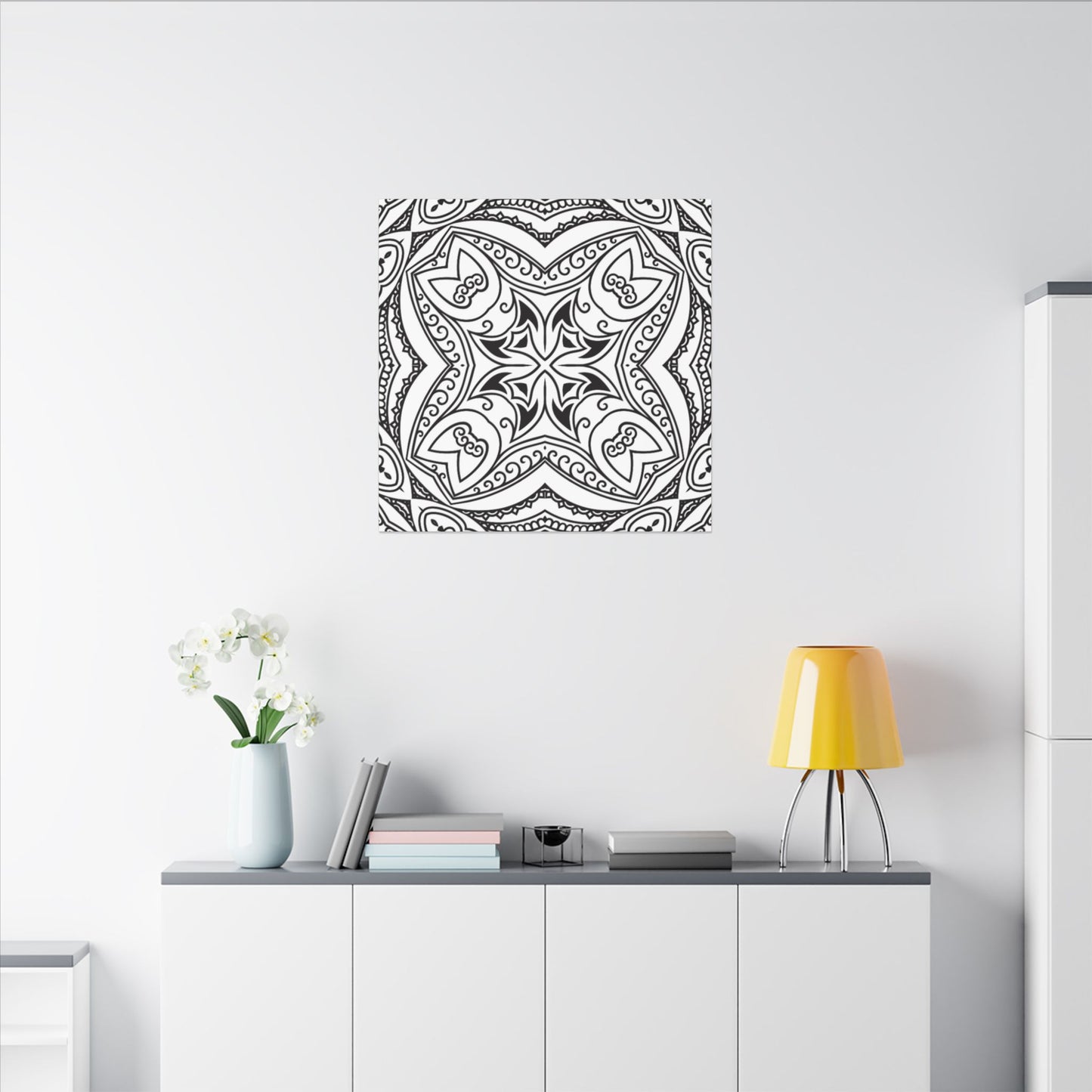 Paint-Your-Own Mandala Canvas Design #13, Stretched, 0.75" (Multi-Size)
