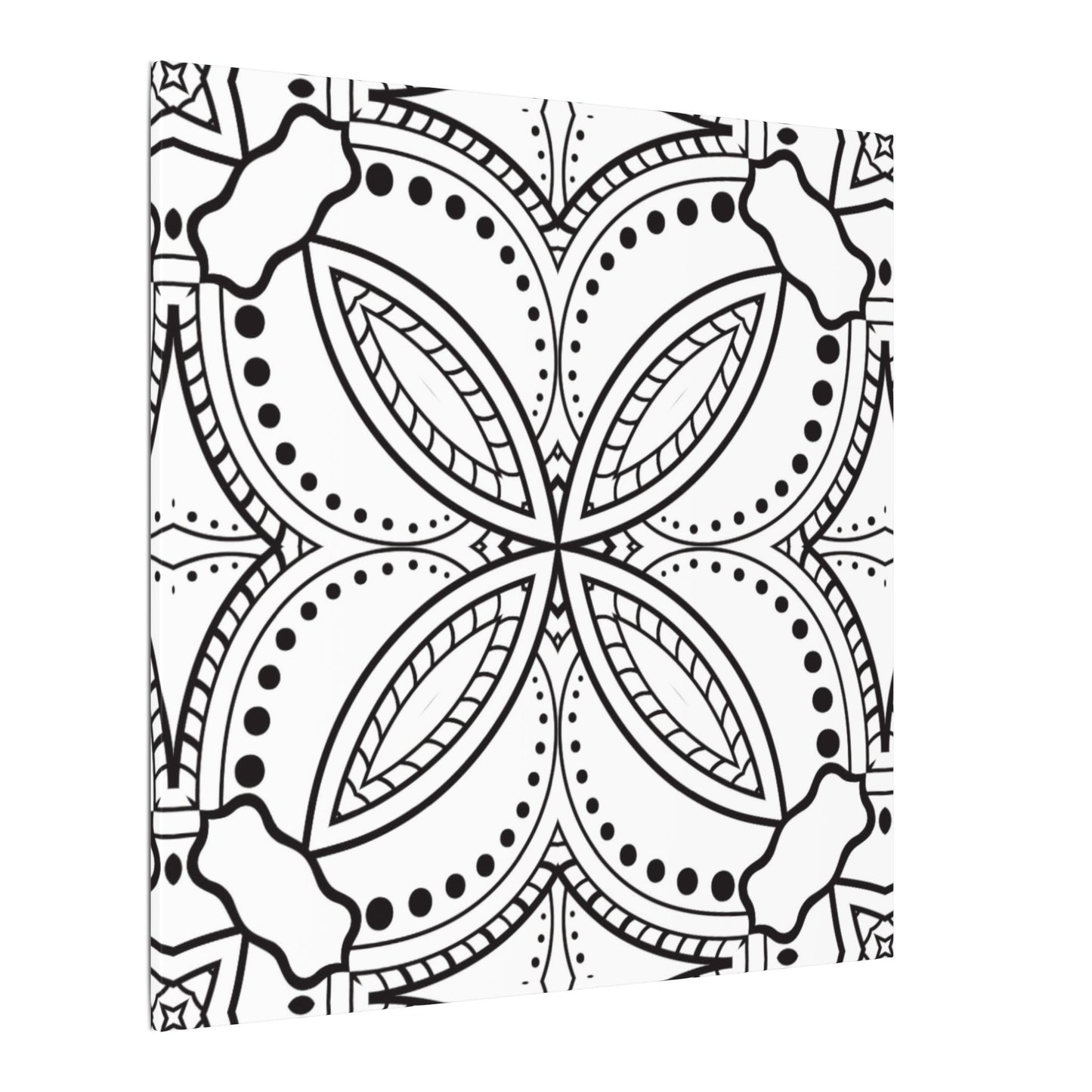 Paint-Your-Own Mandala Canvas Design #8, Stretched, 0.75" (Multi-Size)