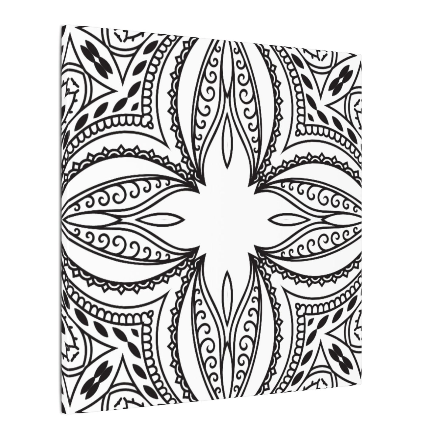 Paint-Your-Own Mandala Canvas Design #21, Stretched, 0.75" (Multi-Size)