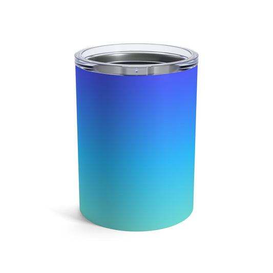 10oz Elite Gradient Tumbler — Shades of Blue Ombre Stainless Insulated Cup