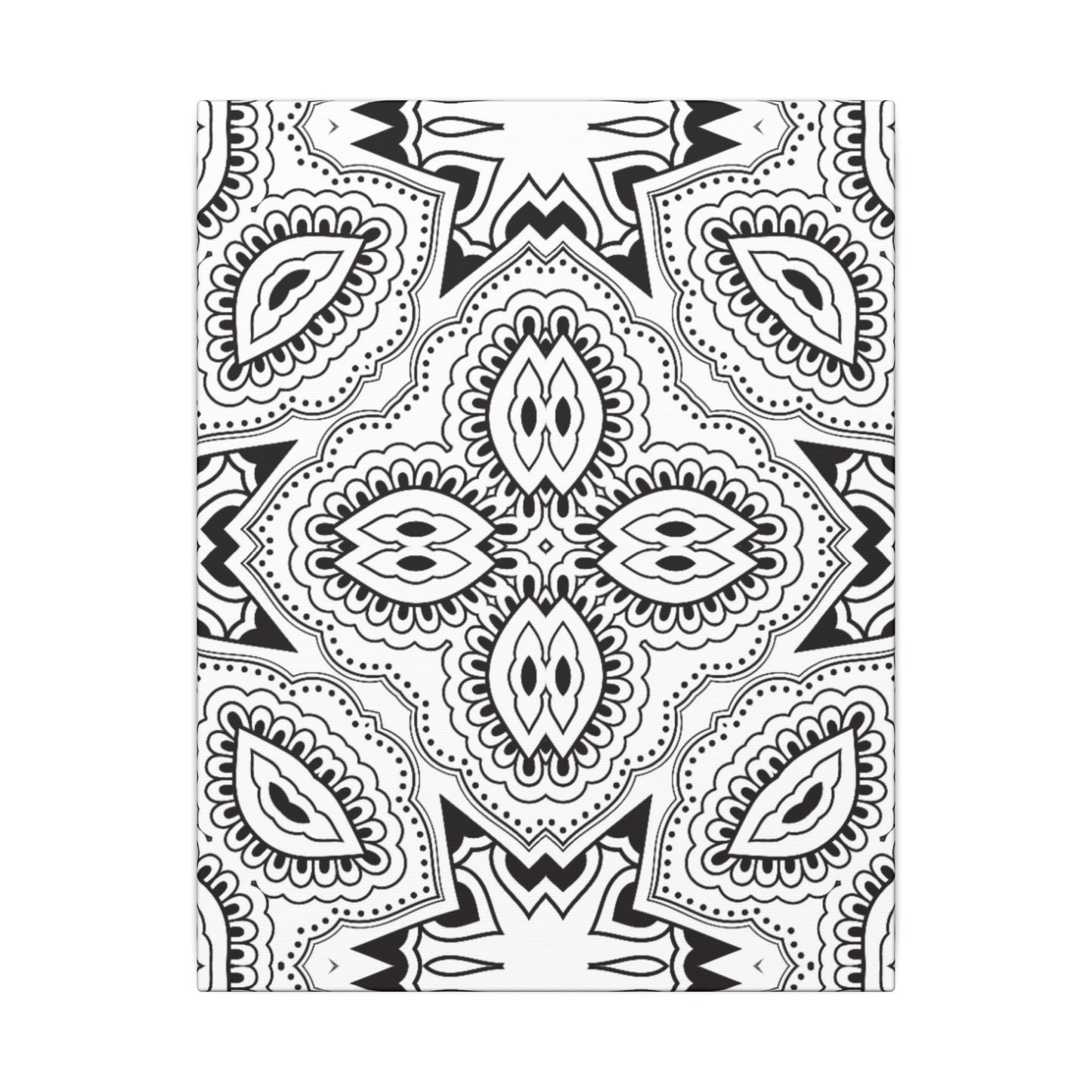 Paint-Your-Own Mandala Canvas Design #36, Stretched, 0.75" (Multi-Size)