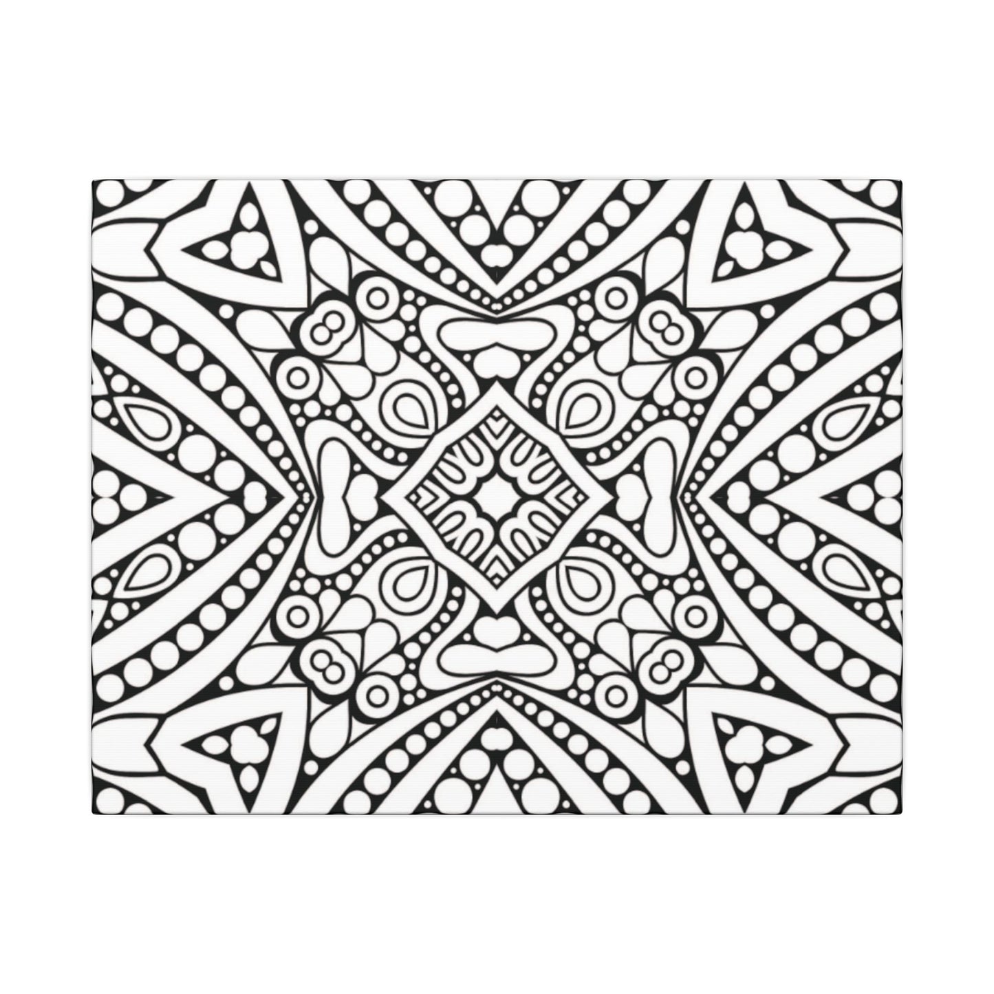 Paint-Your-Own Mandala Canvas Design #44, Stretched, 0.75" (Multi-Size)