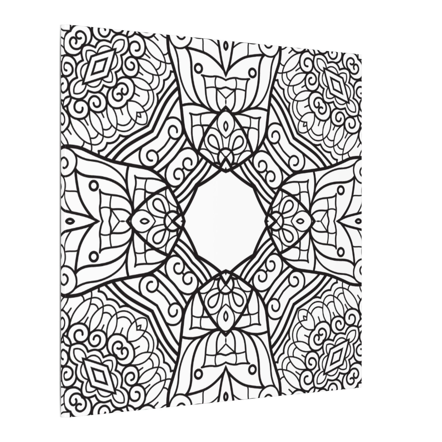 Paint-Your-Own Mandala Canvas Design #12, Stretched, 0.75" (Multi-Size)