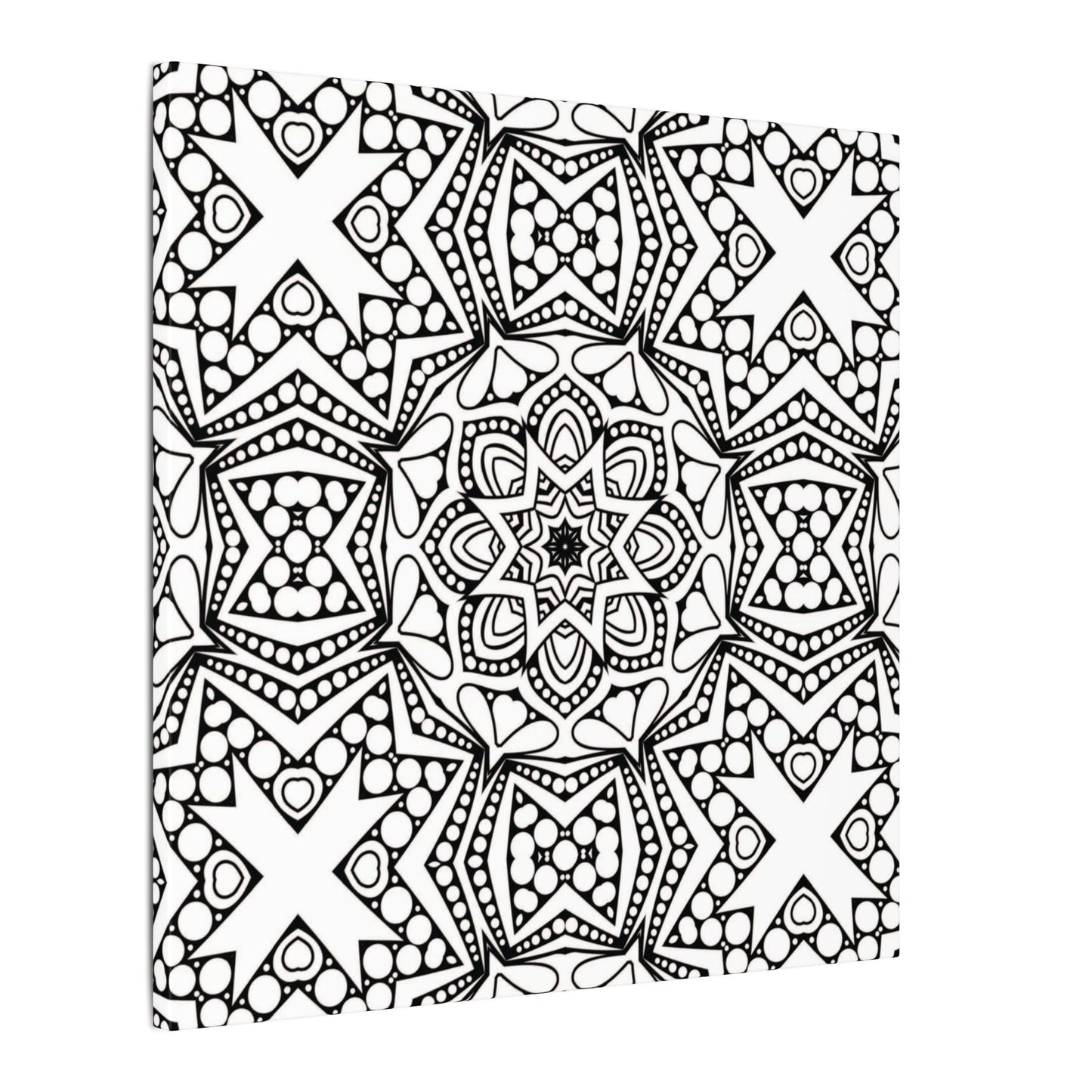 Paint-Your-Own Mandala Canvas Design #18, Stretched, 0.75" (Multi-Size)