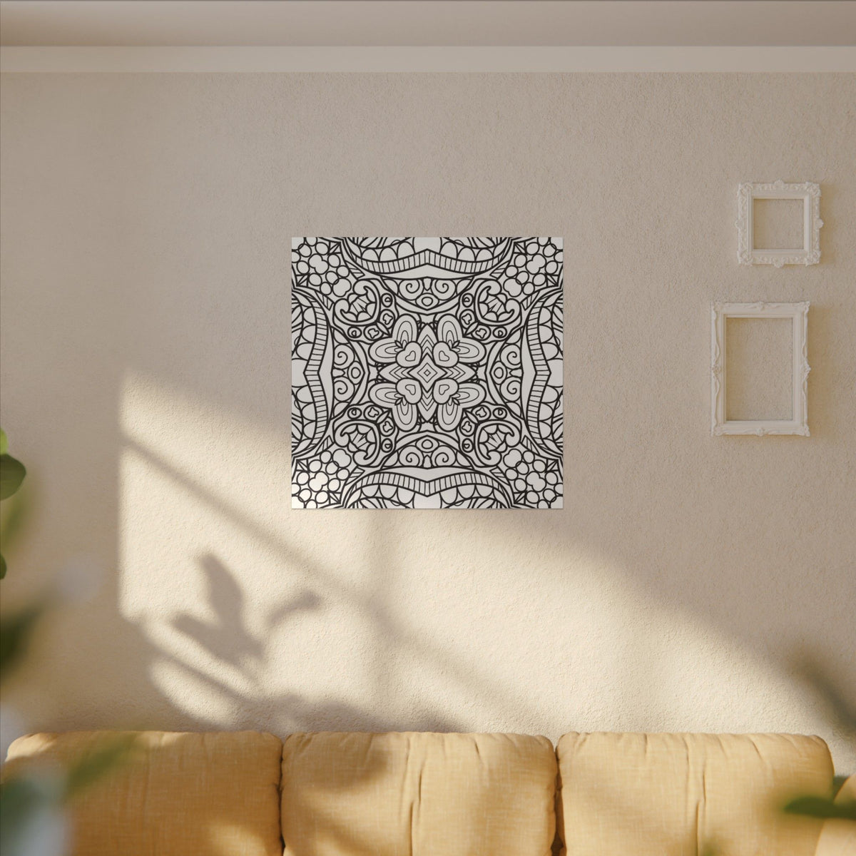 Paint-Your-Own Mandala Canvas Design #26, Stretched, 0.75" (Multi-Size)