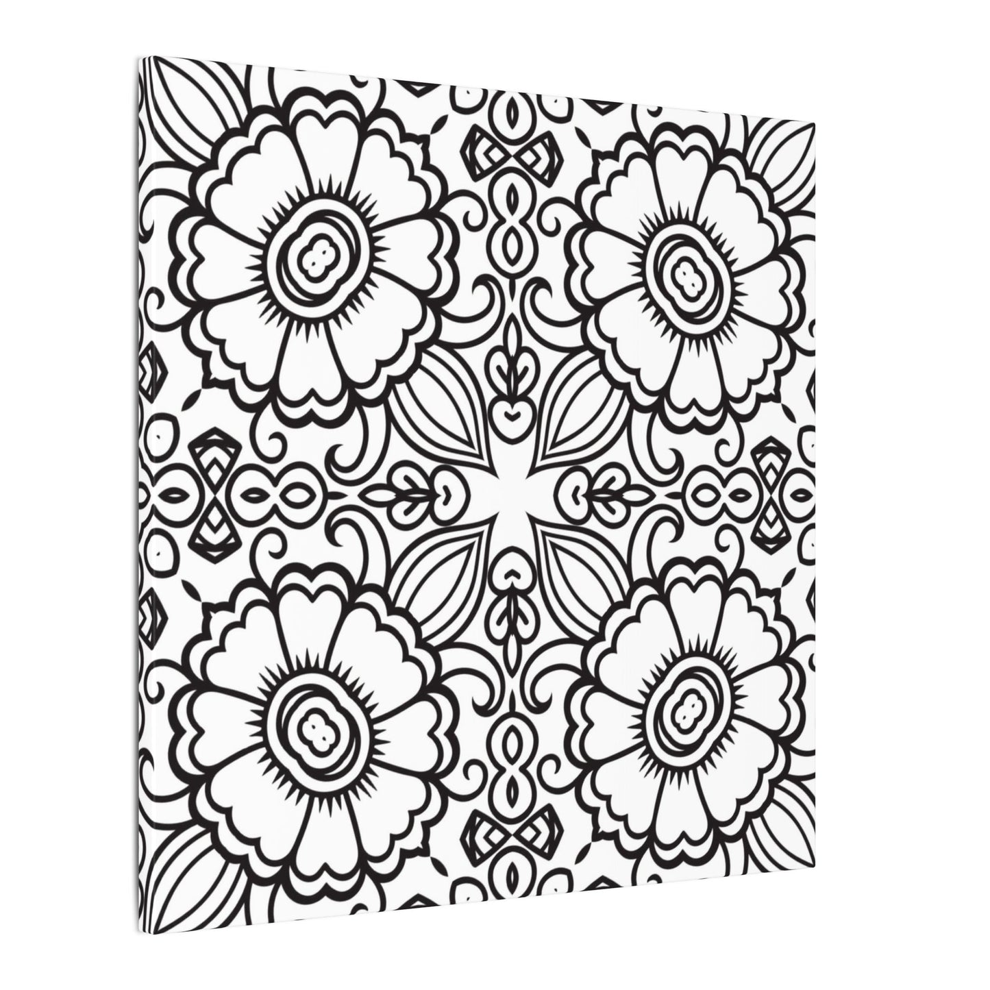 Paint-Your-Own Mandala Canvas Design #29, Stretched, 0.75" (Multi-Size)