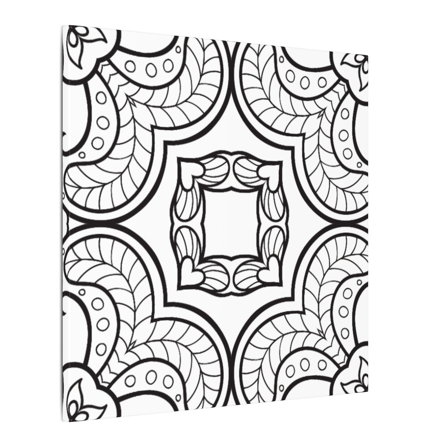 Paint-Your-Own Mandala Canvas Design #35, Stretched, 0.75" (Multi-Size)