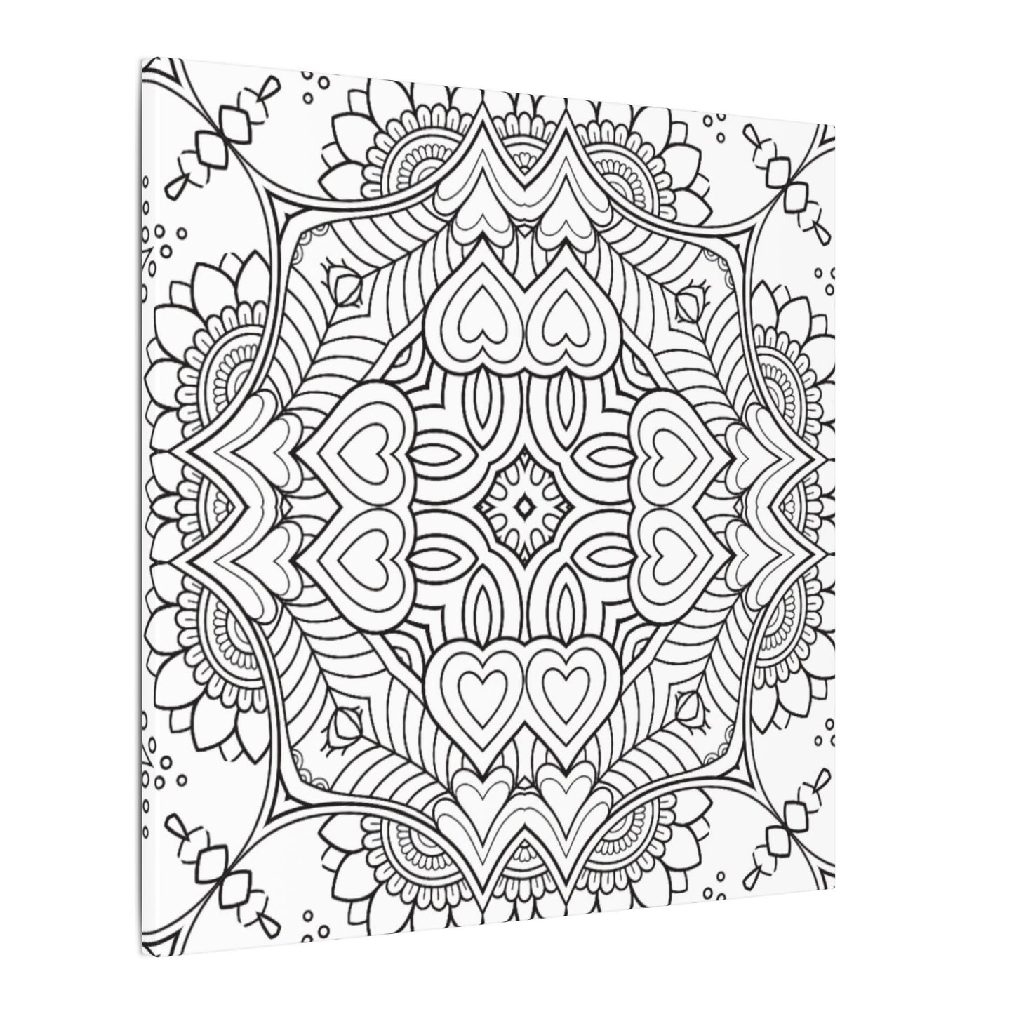 Paint-Your-Own Mandala Canvas Design #7, Stretched, 0.75" (Multi-Size)