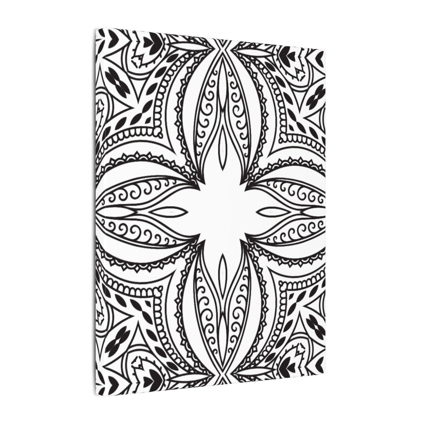 Paint-Your-Own Mandala Canvas Design #21, Stretched, 0.75" (Multi-Size)
