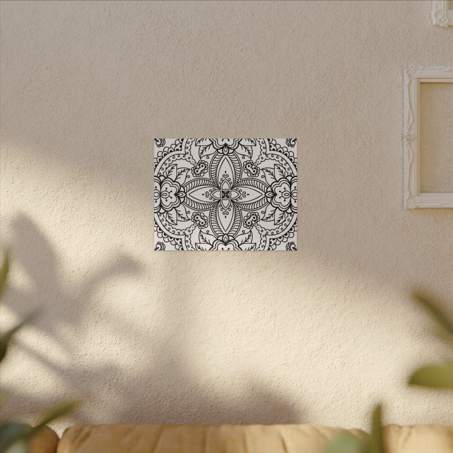 Paint-Your-Own Mandala Canvas Design #42, Stretched, 0.75" (Multi-Size)