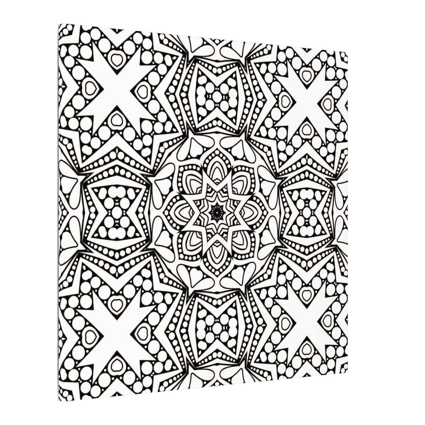 Paint-Your-Own Mandala Canvas Design #18, Stretched, 0.75" (Multi-Size)