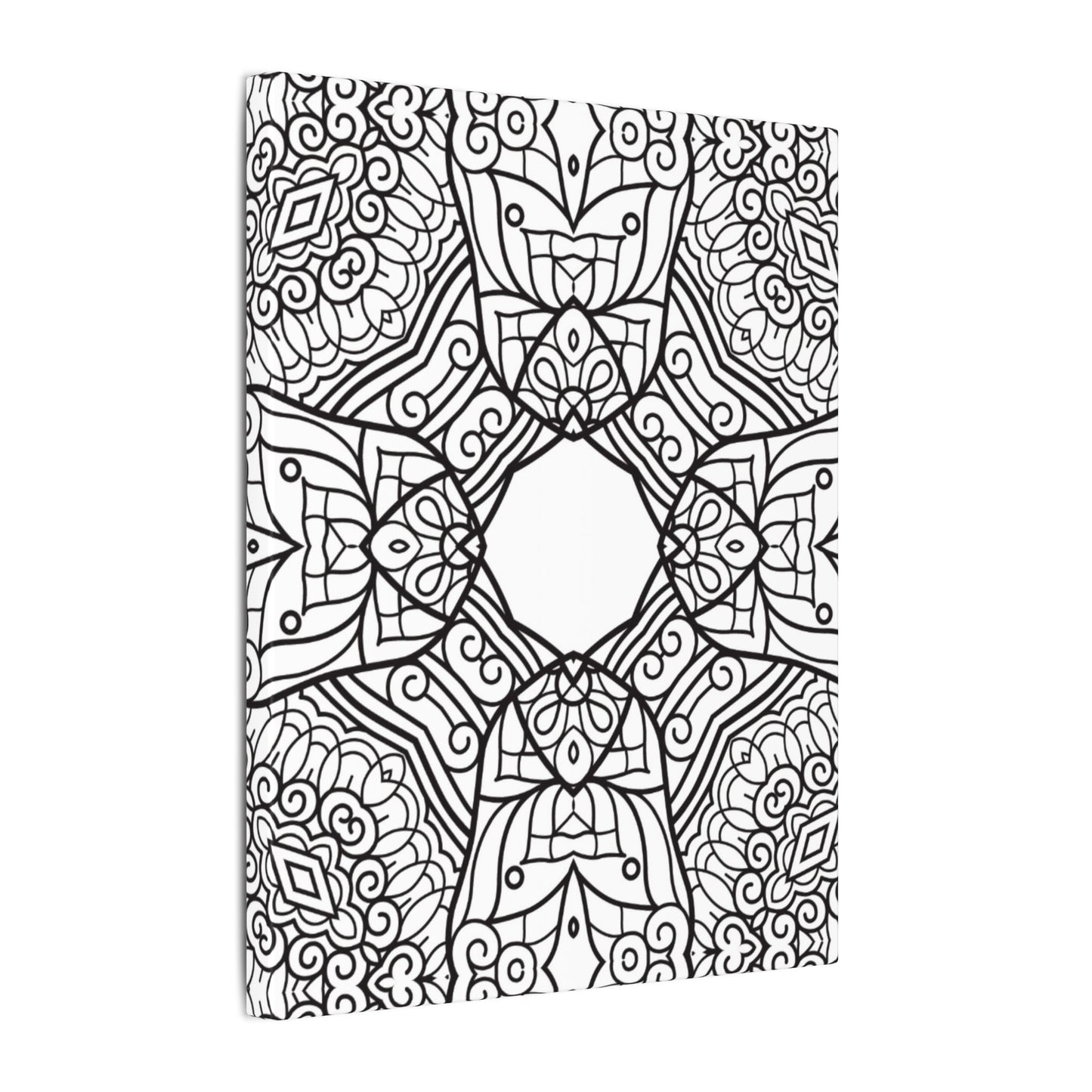 Paint-Your-Own Mandala Canvas Design #12, Stretched, 0.75" (Multi-Size)