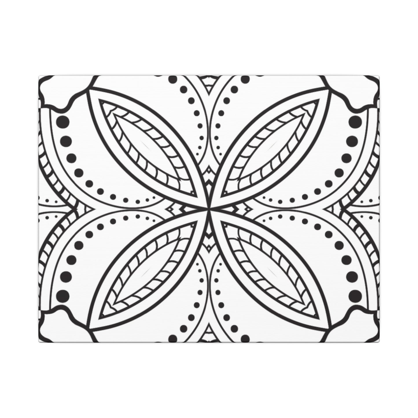 Paint-Your-Own Mandala Canvas Design #8, Stretched, 0.75" (Multi-Size)