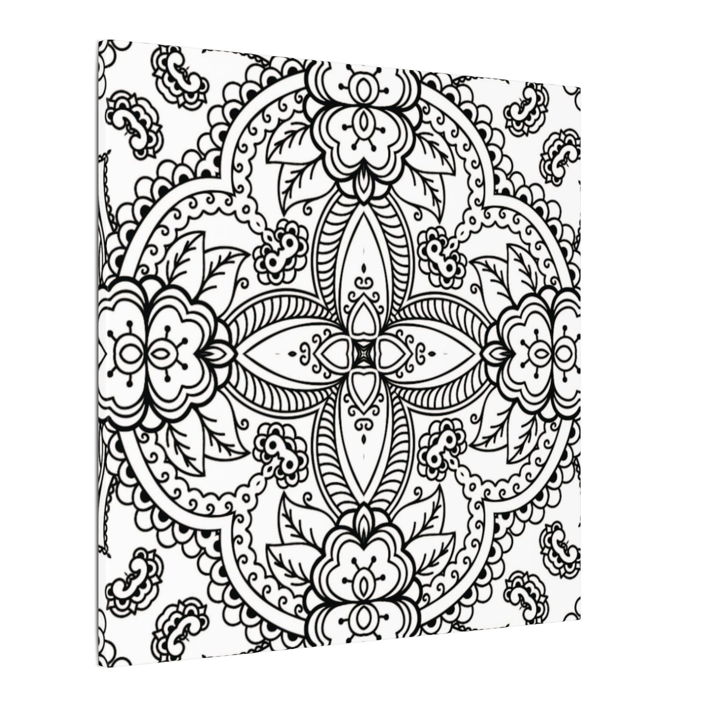 Paint-Your-Own Mandala Canvas Design #42, Stretched, 0.75" (Multi-Size)