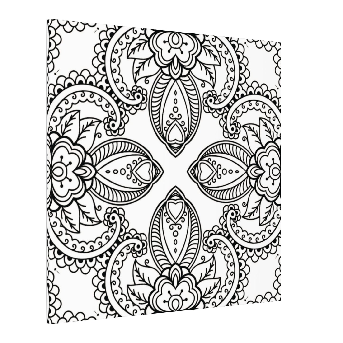 Paint-Your-Own Mandala Canvas Design #34, Stretched, 0.75" (Multi-Size)