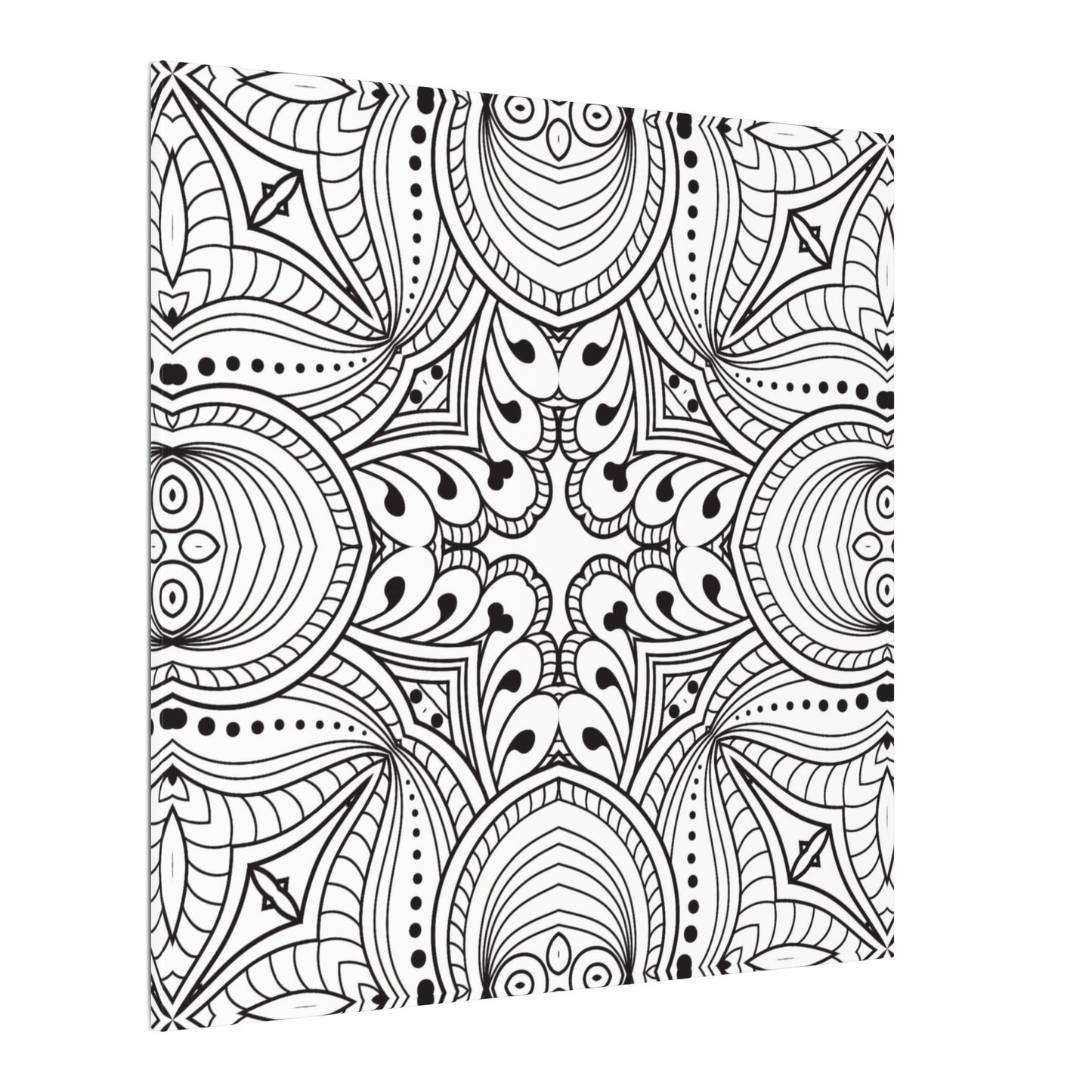 Paint-Your-Own Mandala Canvas Design #32, Stretched, 0.75" (Multi-Size)