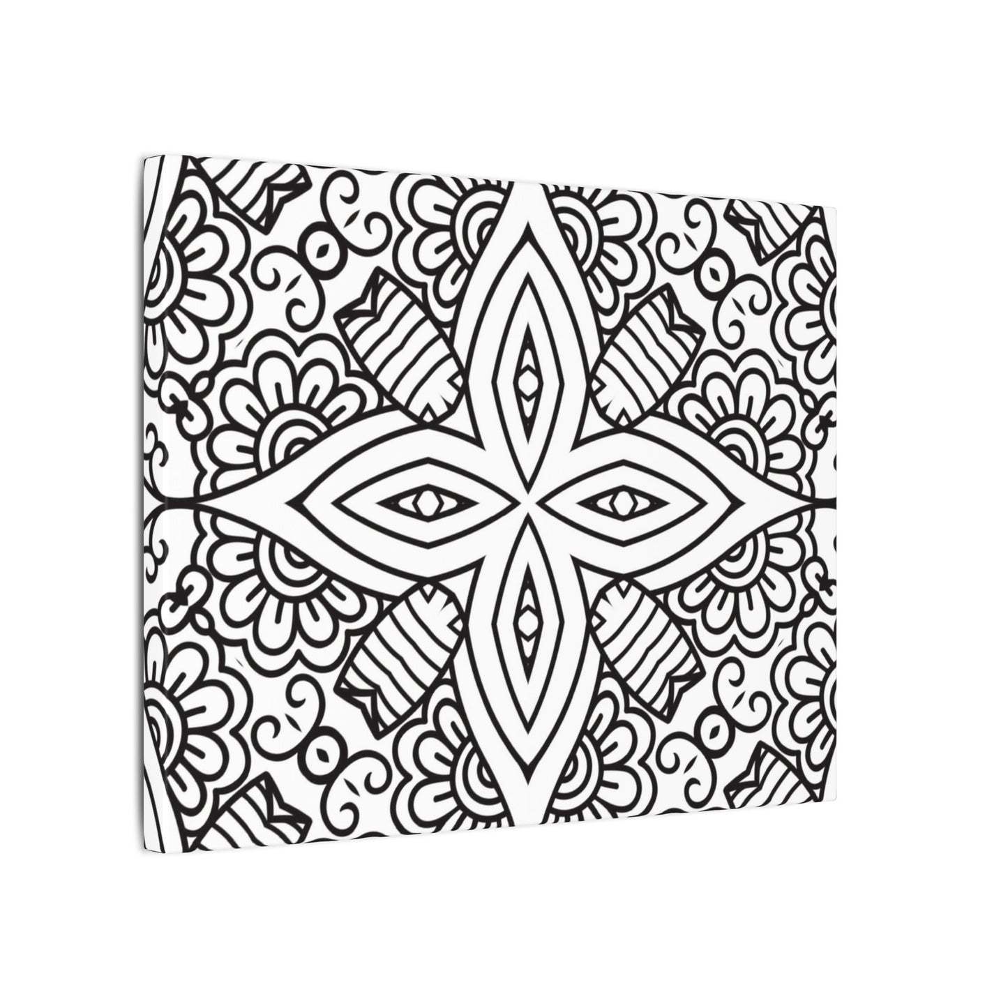 Paint-Your-Own Mandala Canvas Design #4, Stretched, 0.75" (Multi-Size)