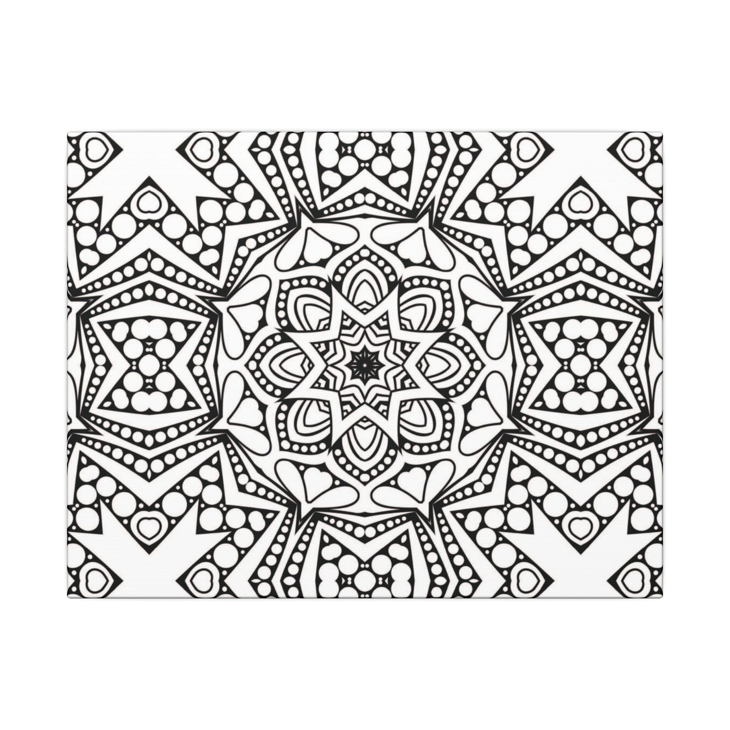 Paint-Your-Own Mandala Canvas Design #18, Stretched, 0.75" (Multi-Size)