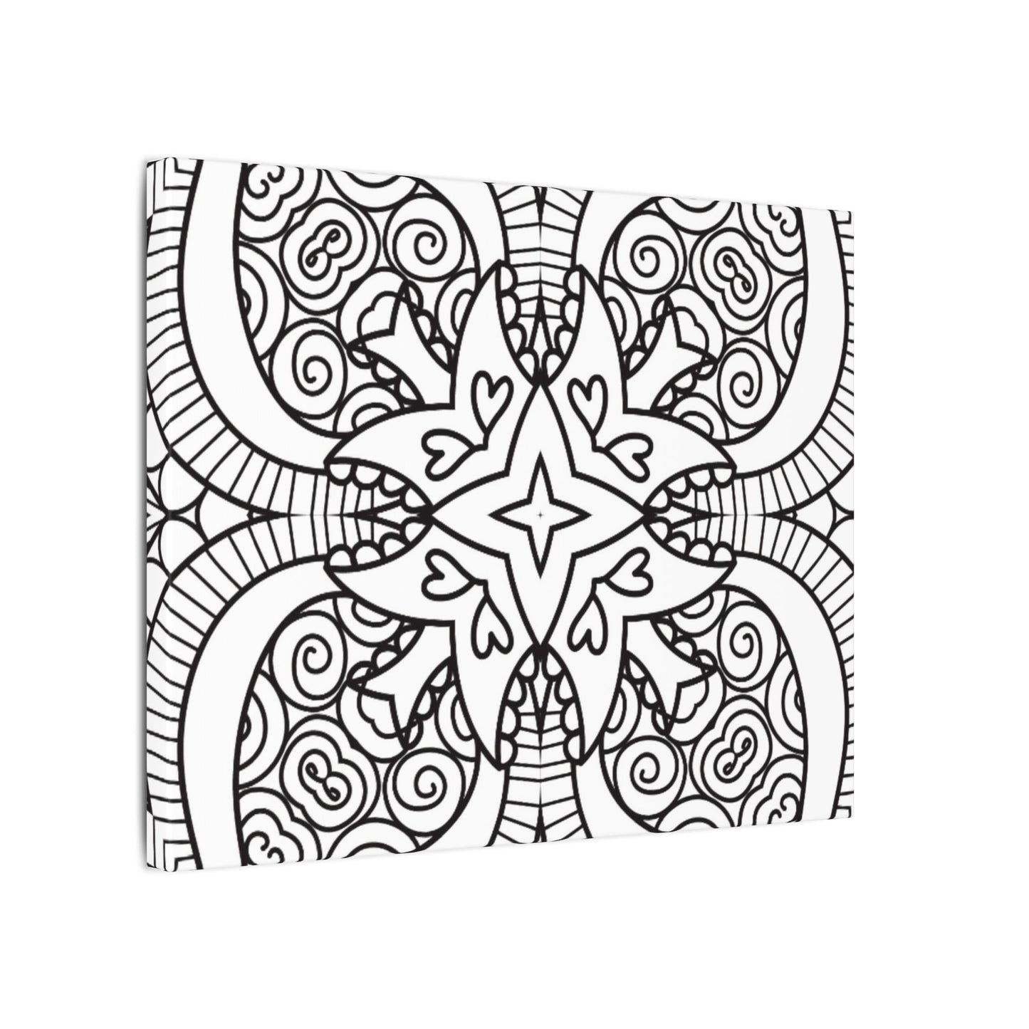 Paint-Your-Own Mandala Canvas Design #17, Stretched, 0.75" (Multi-Size)