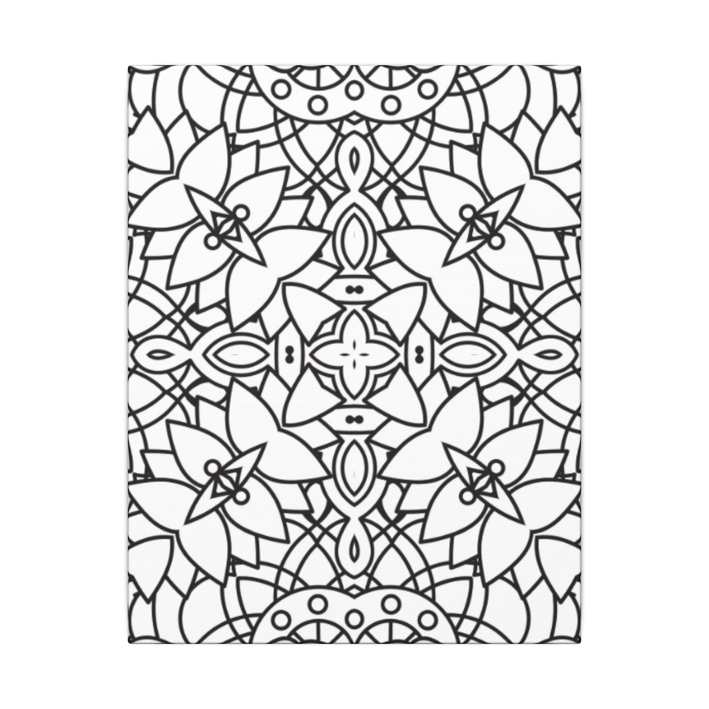 Paint-Your-Own Mandala Canvas Design #2, Stretched, 0.75" (Multi-Size)