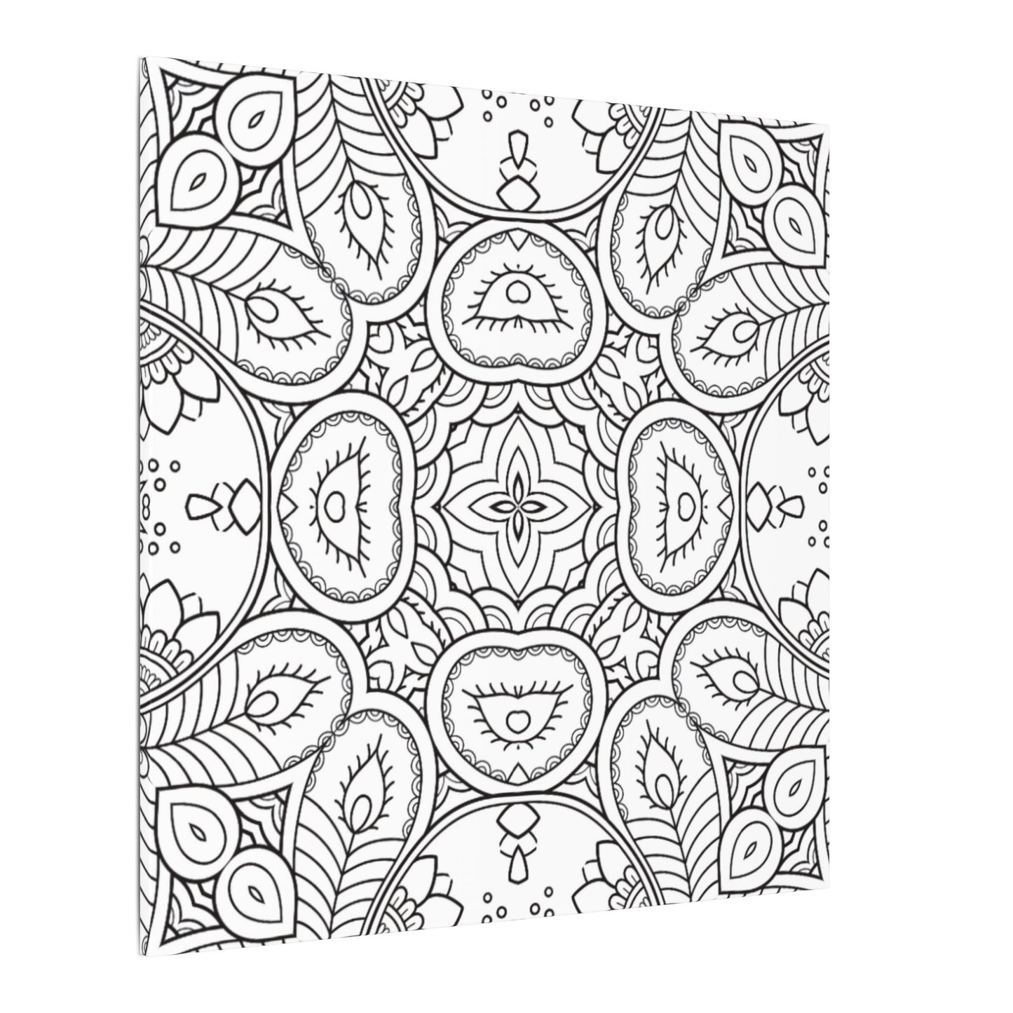 Paint-Your-Own Mandala Canvas Design #24, Stretched, 0.75" (Multi-Size)