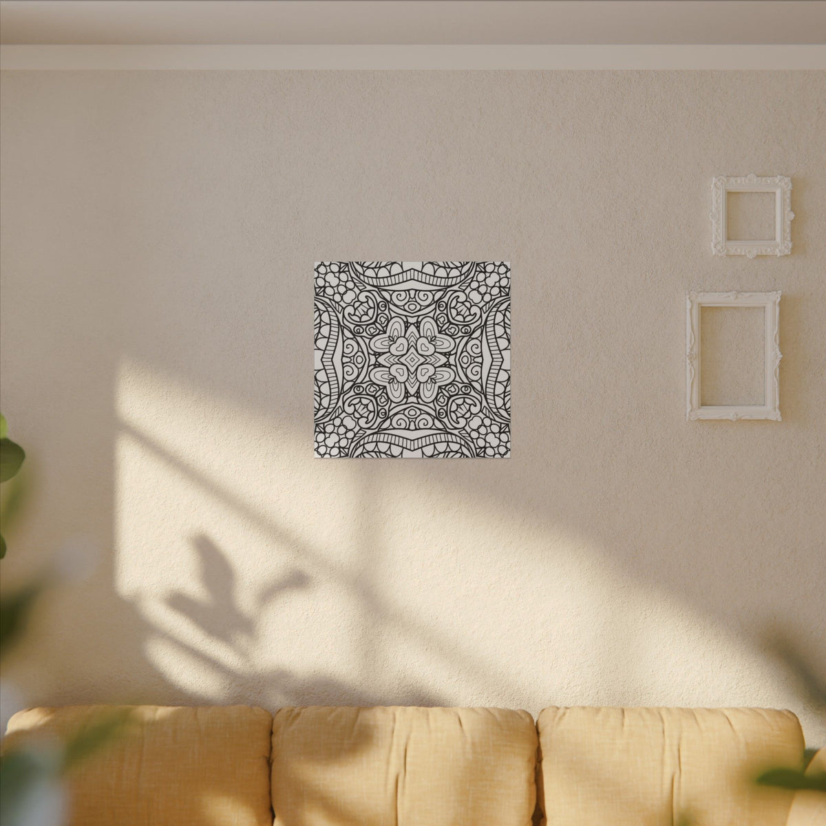 Paint-Your-Own Mandala Canvas Design #26, Stretched, 0.75" (Multi-Size)