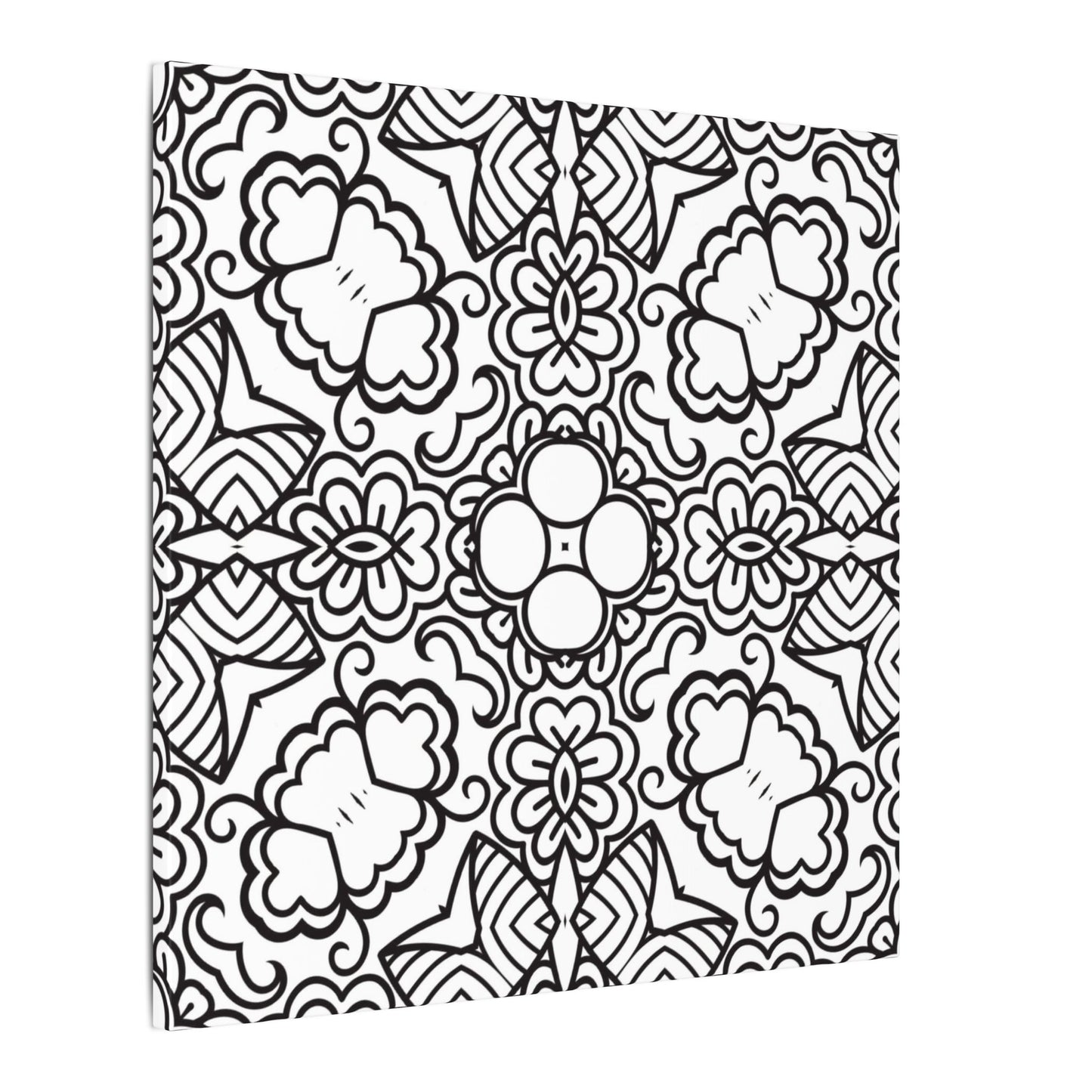 Paint-Your-Own Mandala Canvas Design #16, Stretched, 0.75" (Multi-Size)
