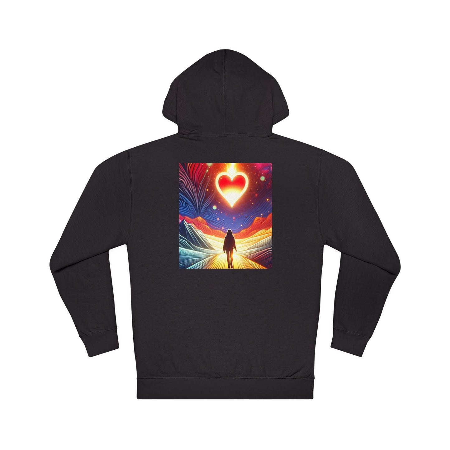 NO CODE | FOLLOW YOUR HEART | Unisex Hooded Sweatshirt