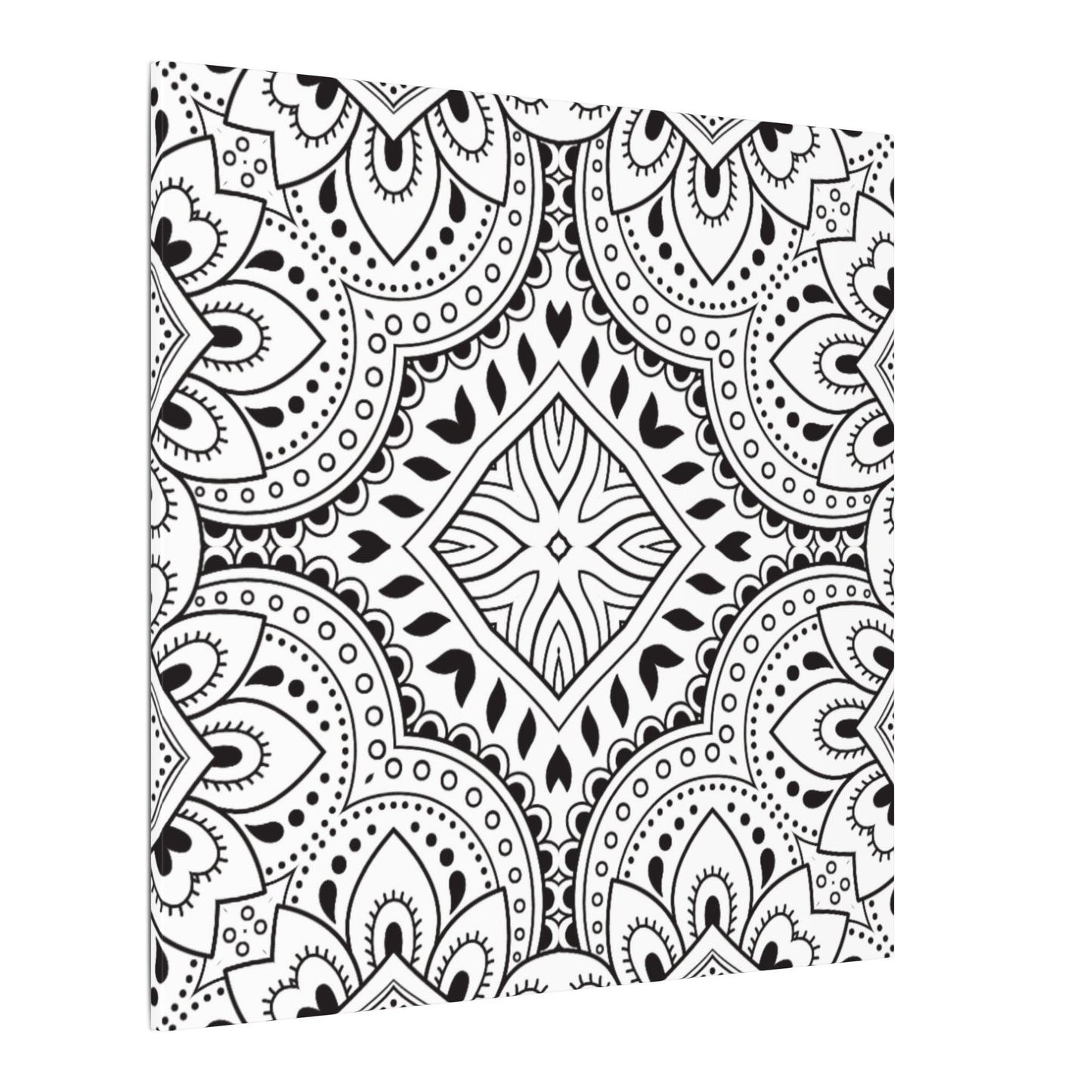 Paint-Your-Own Mandala Canvas Design #19, Stretched, 0.75" (Multi-Size)